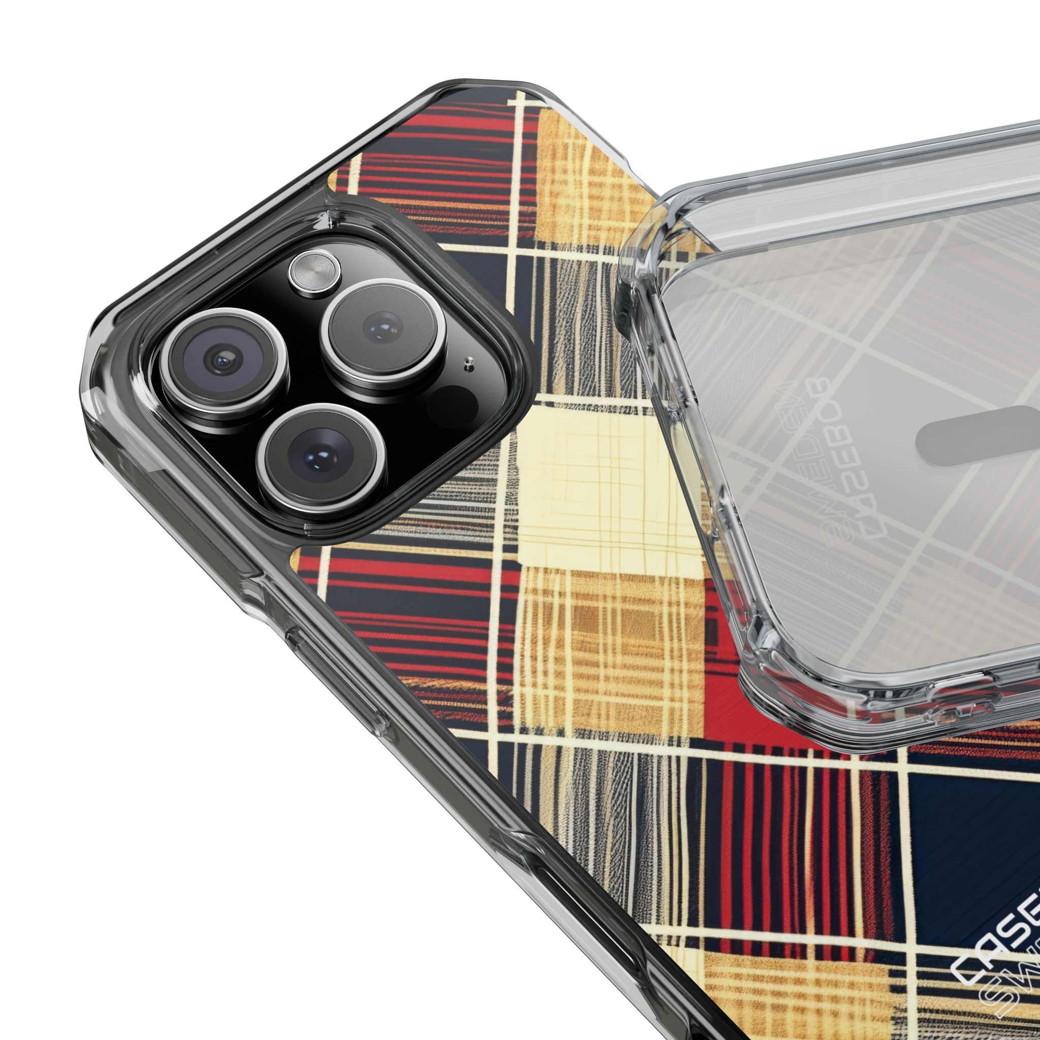 Plaid Diamond Tapestry iPhone 16 - Impact Clear+