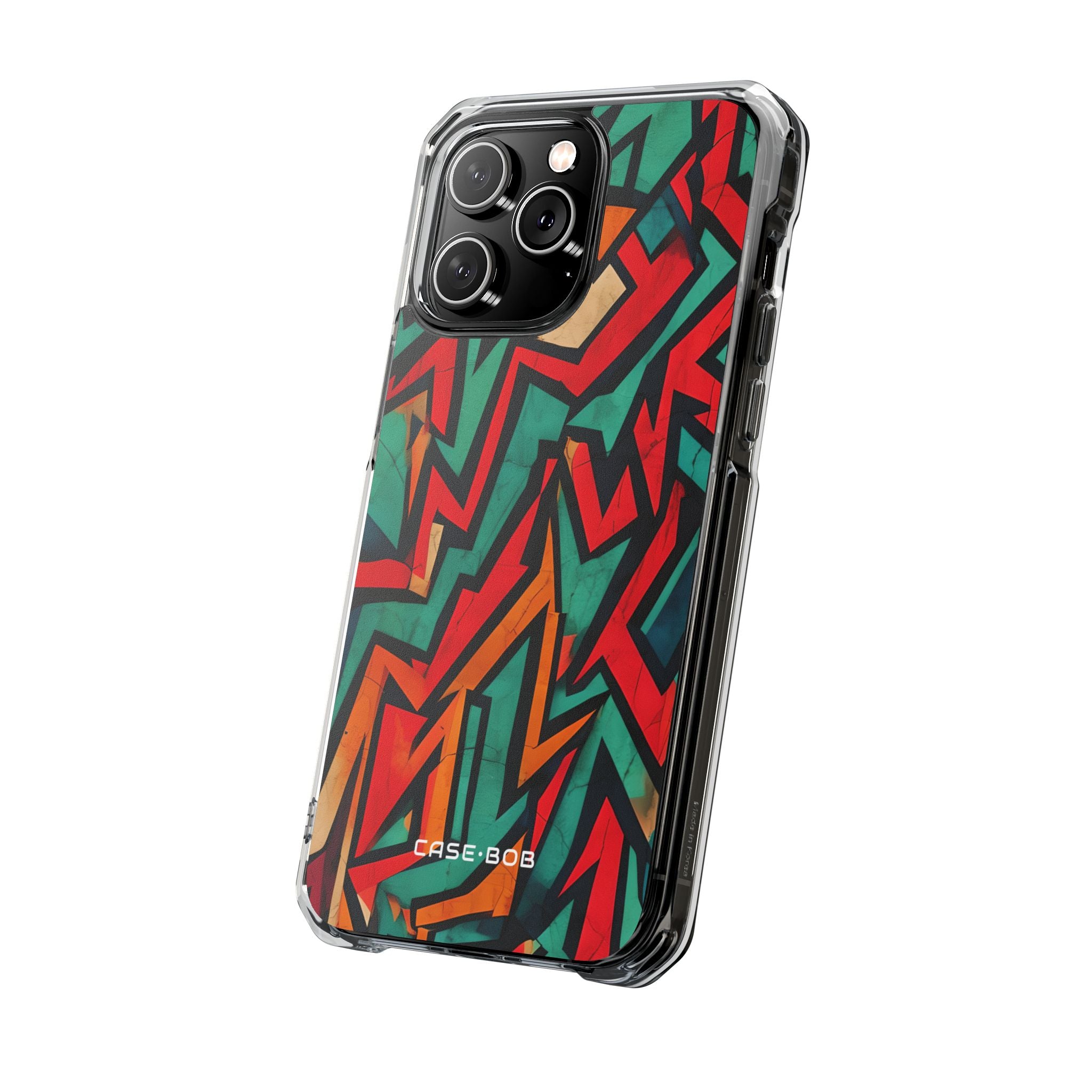 Crimson Zigzag iPhone 14 Pro Max Case - Impact