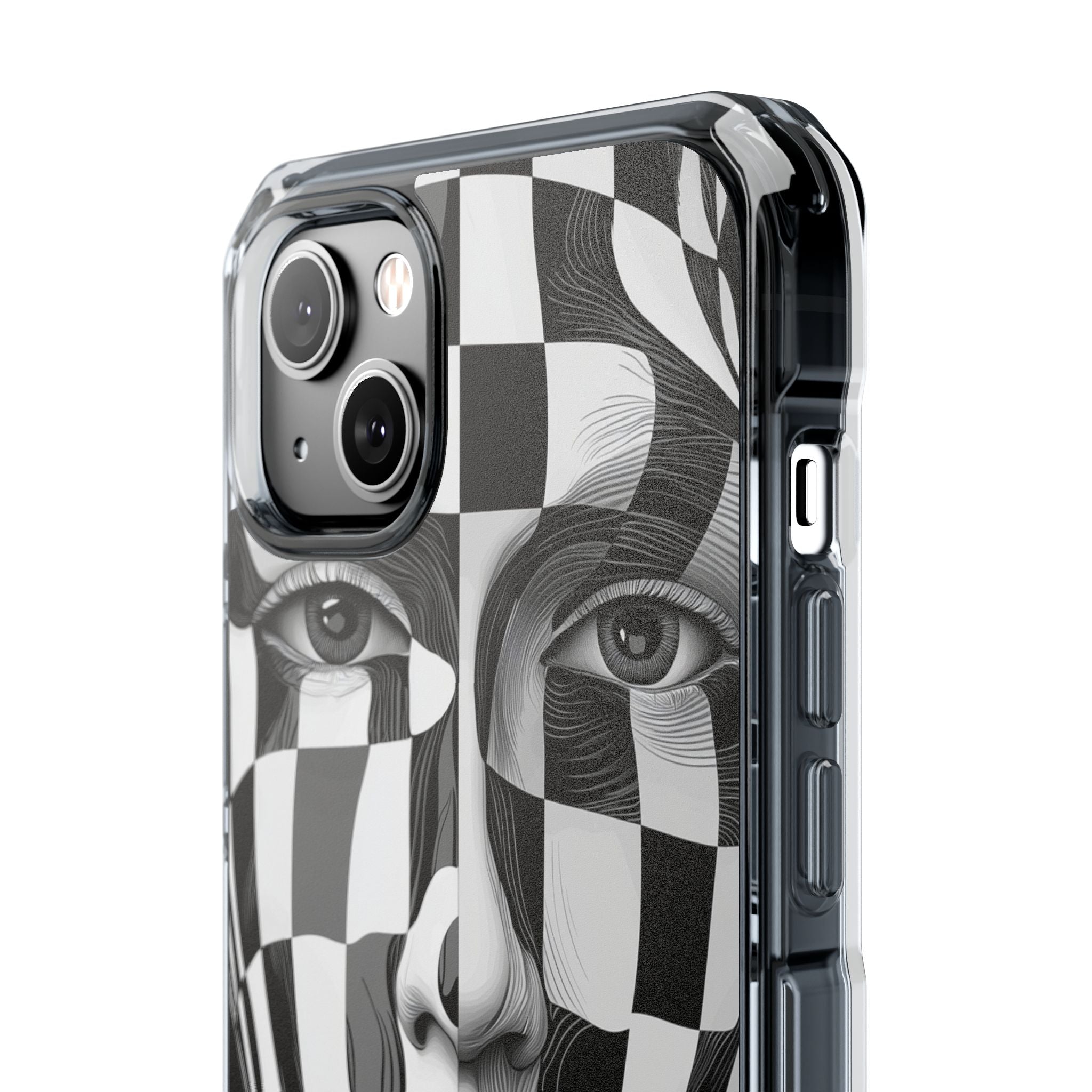 Checkered Face iPhone 14 Plus Case - Impact