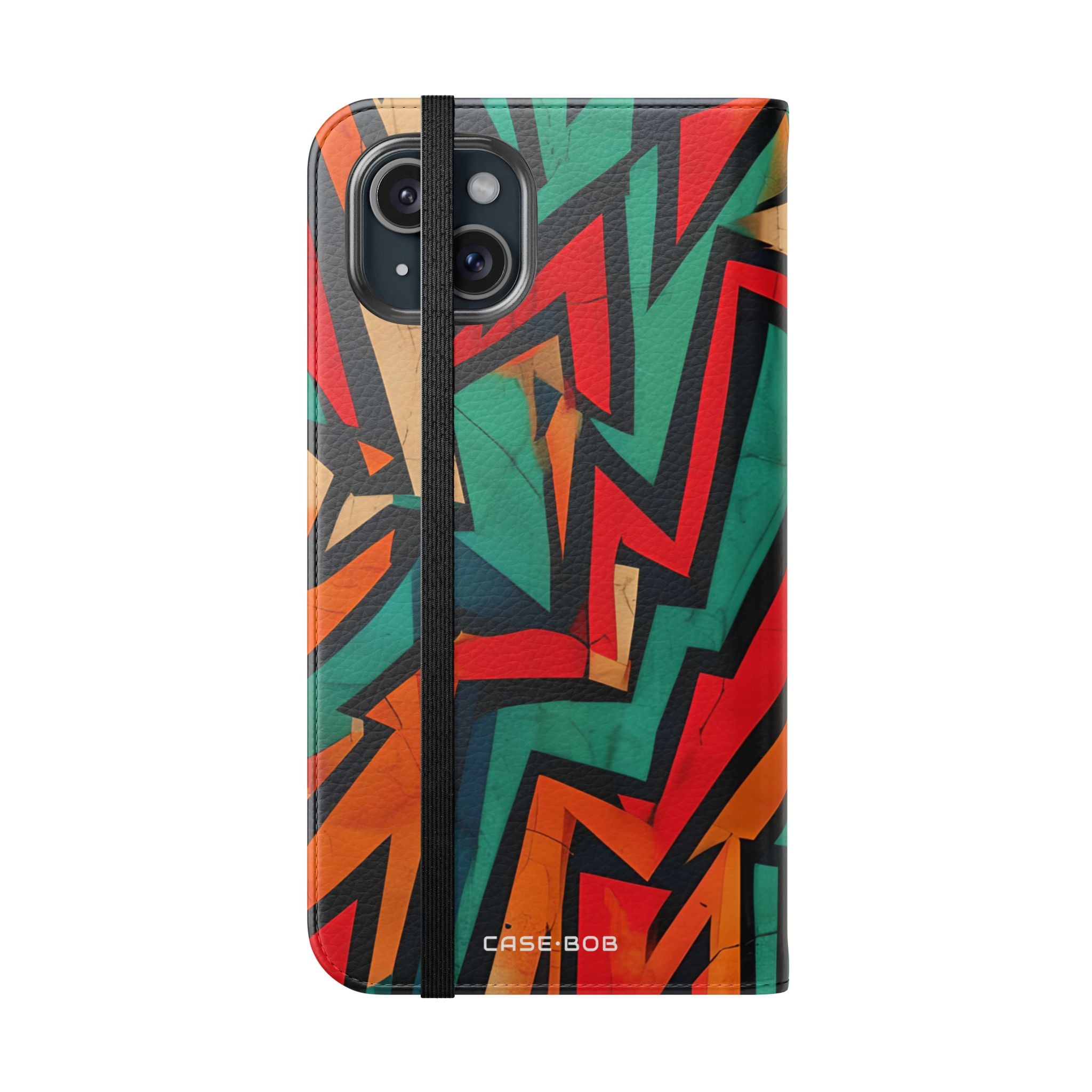 Jagged Flame - iPhone 15 Plus Case - Wallet