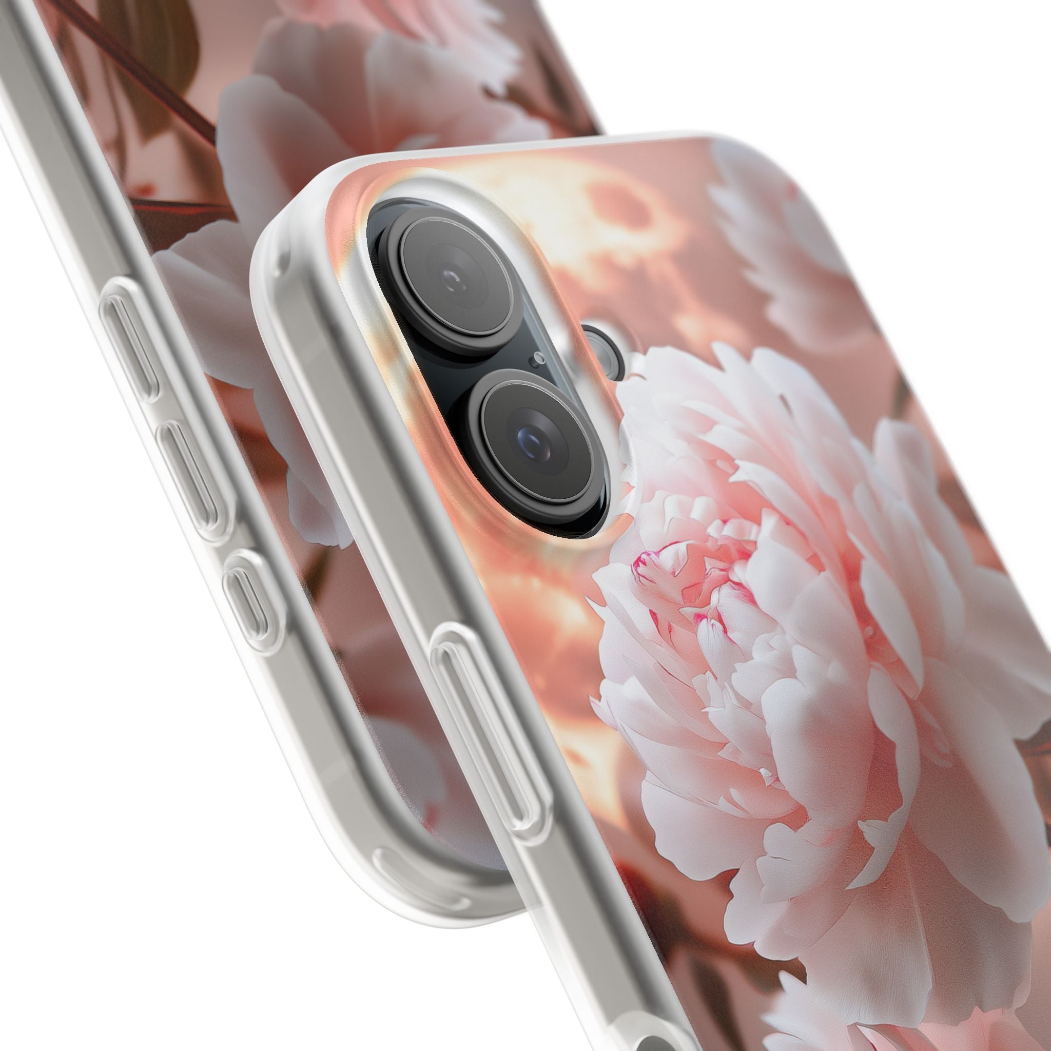 Peony Moonlight iPhone 16 Case - Soft