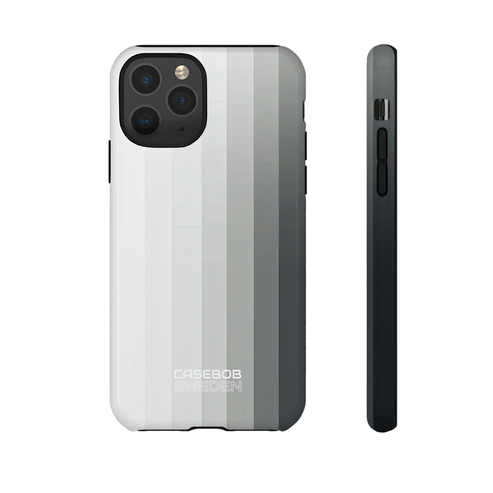 Silver Gradient Stripes iPhone 11 - Tough