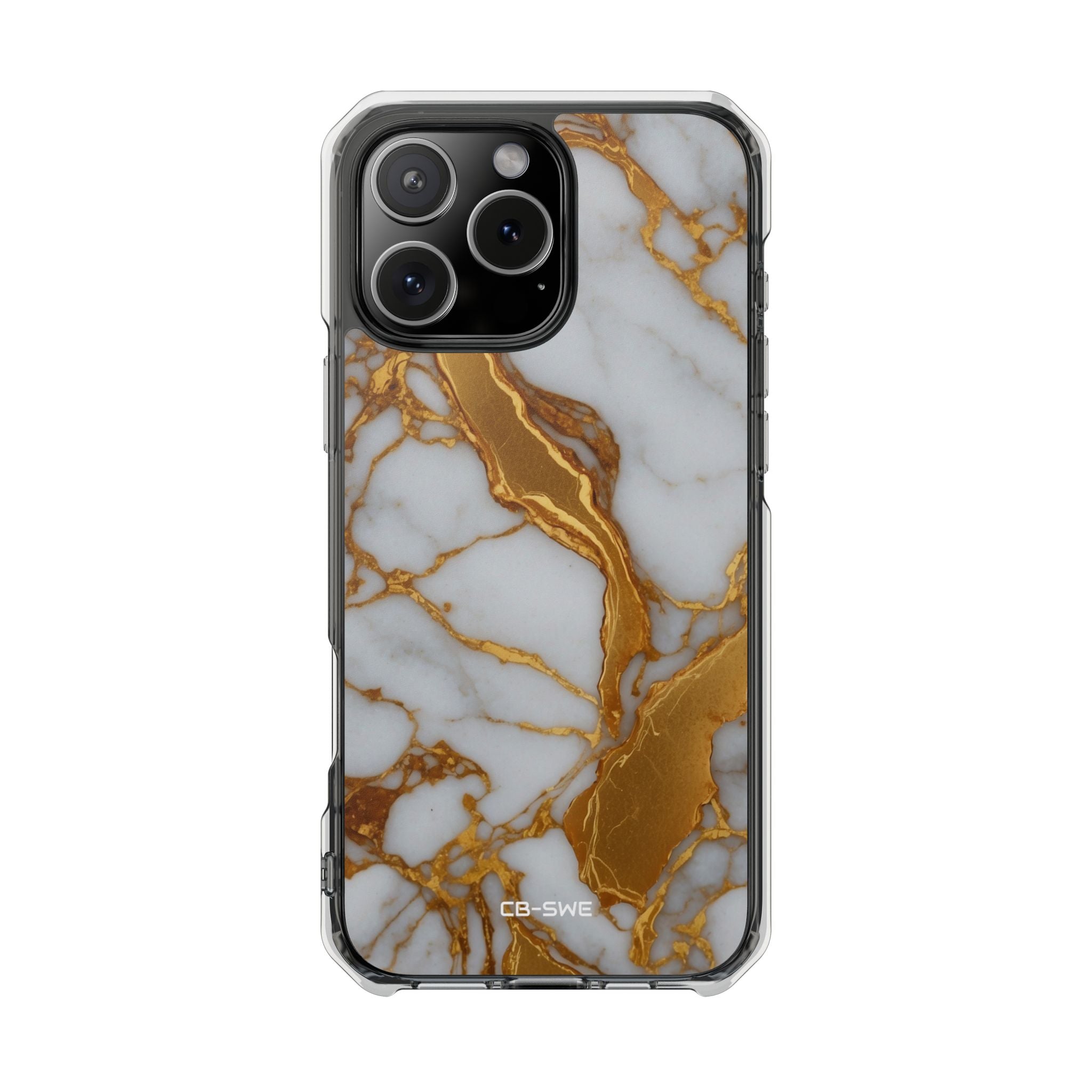 Golden Veins Flow iPhone Case - Impact