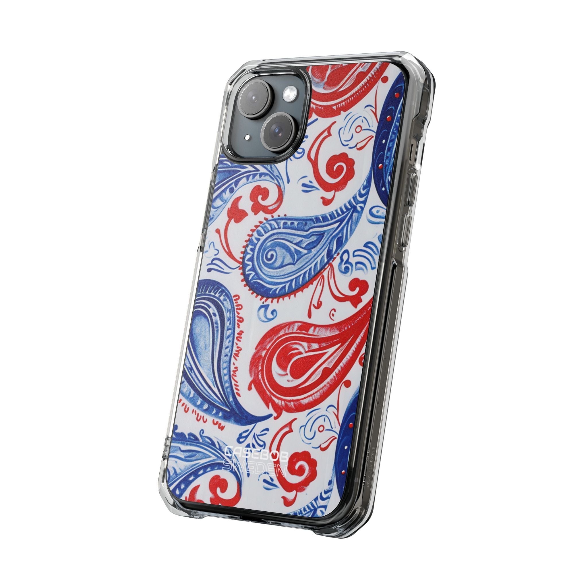 Vibrant Paisley Swirls iPhone 15 - Impact Clear+