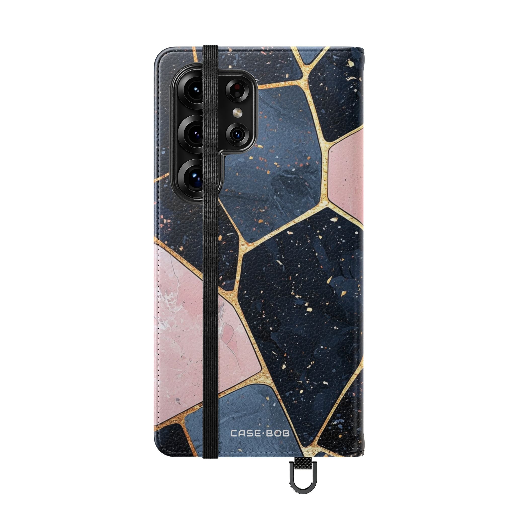 Golden Mosaic Navy - Samsung S25 Ultra Case - Wallet