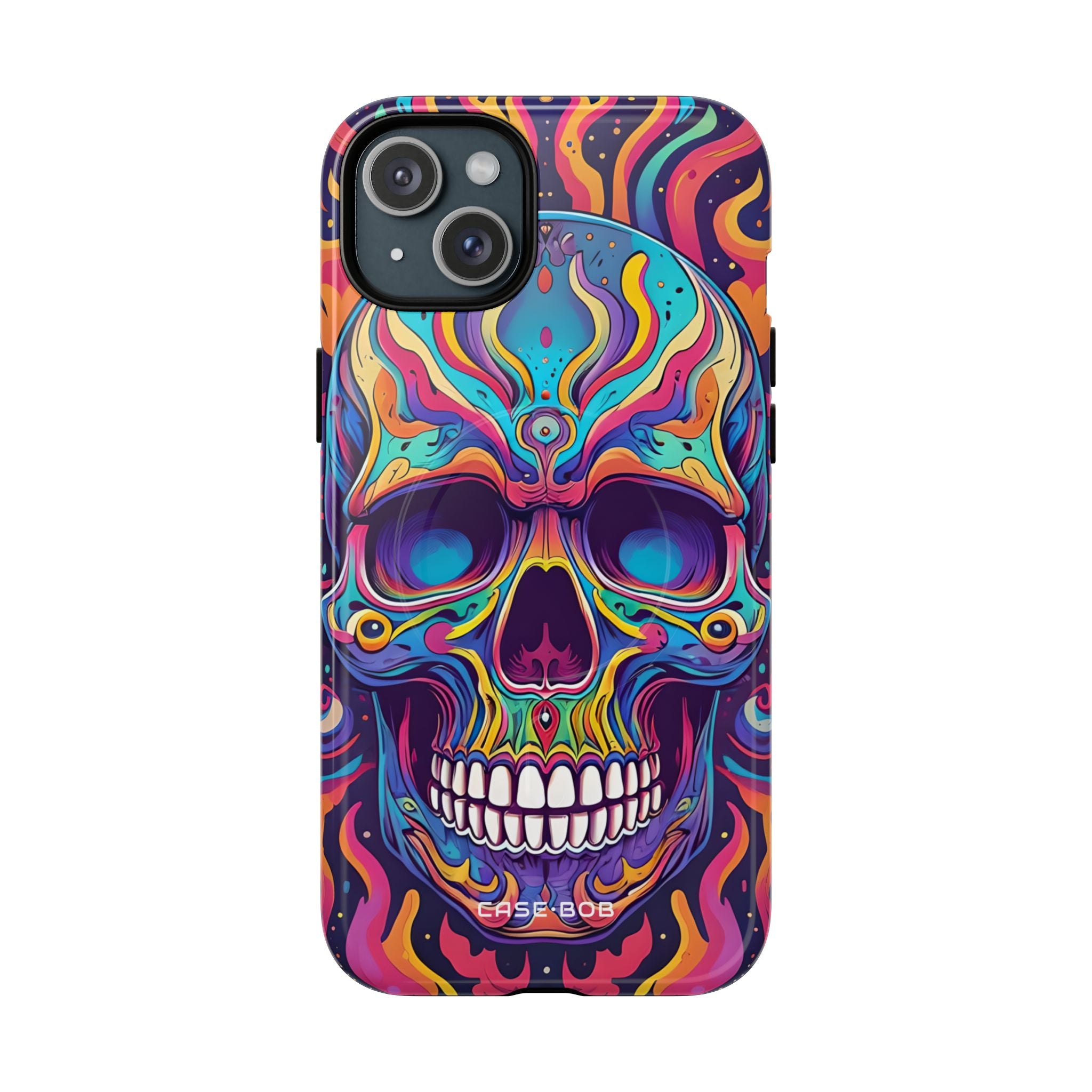 Flaming Skull iPhone 15 Plus Case - Tough+