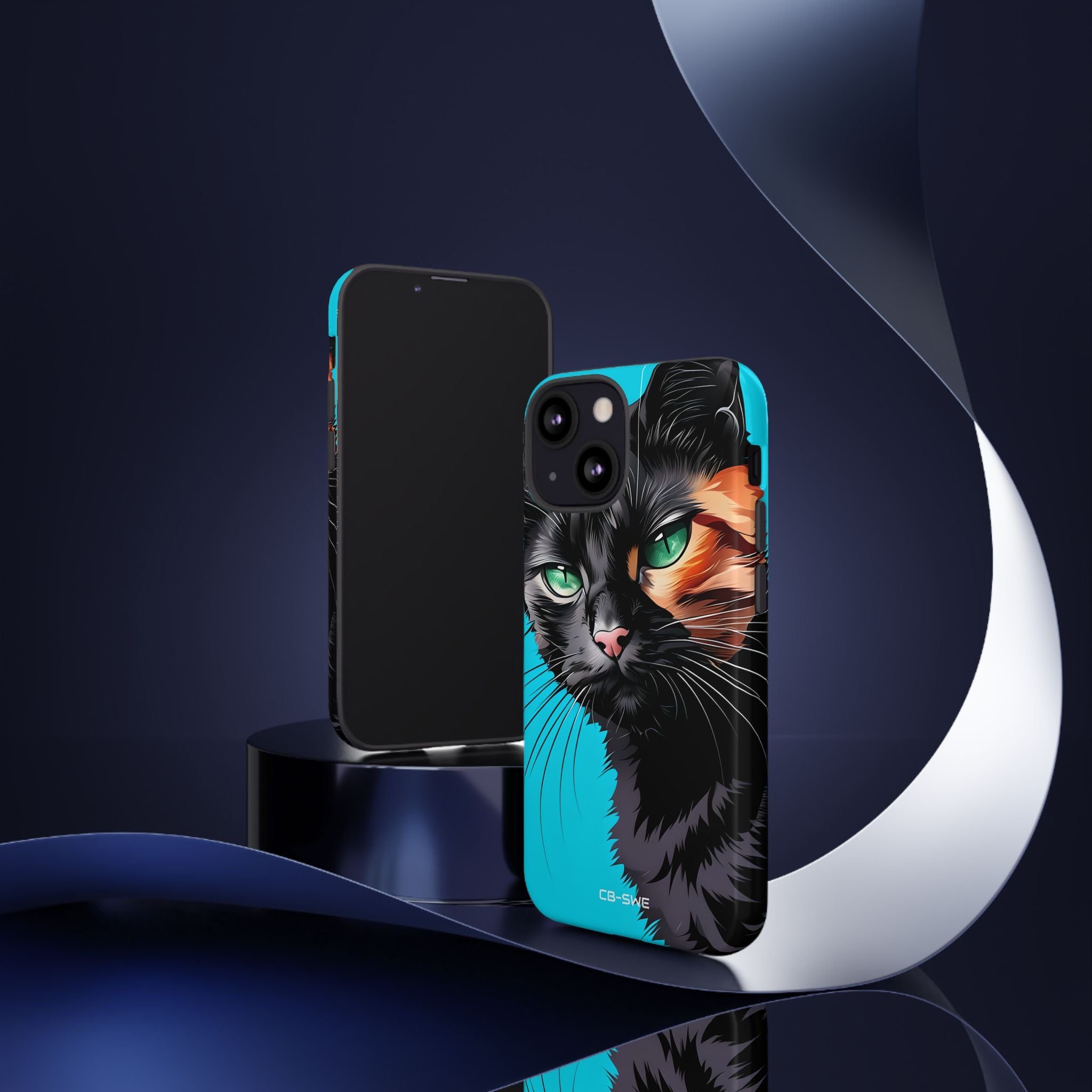 Curious Cat Stare - iPhone Case
