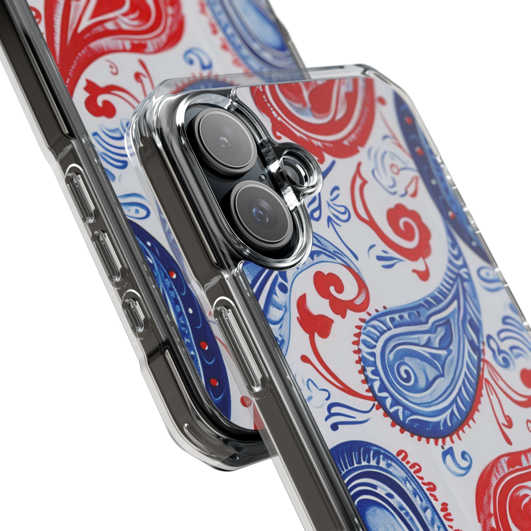Vibrant Paisley Swirls iPhone 16 - Impact Clear+