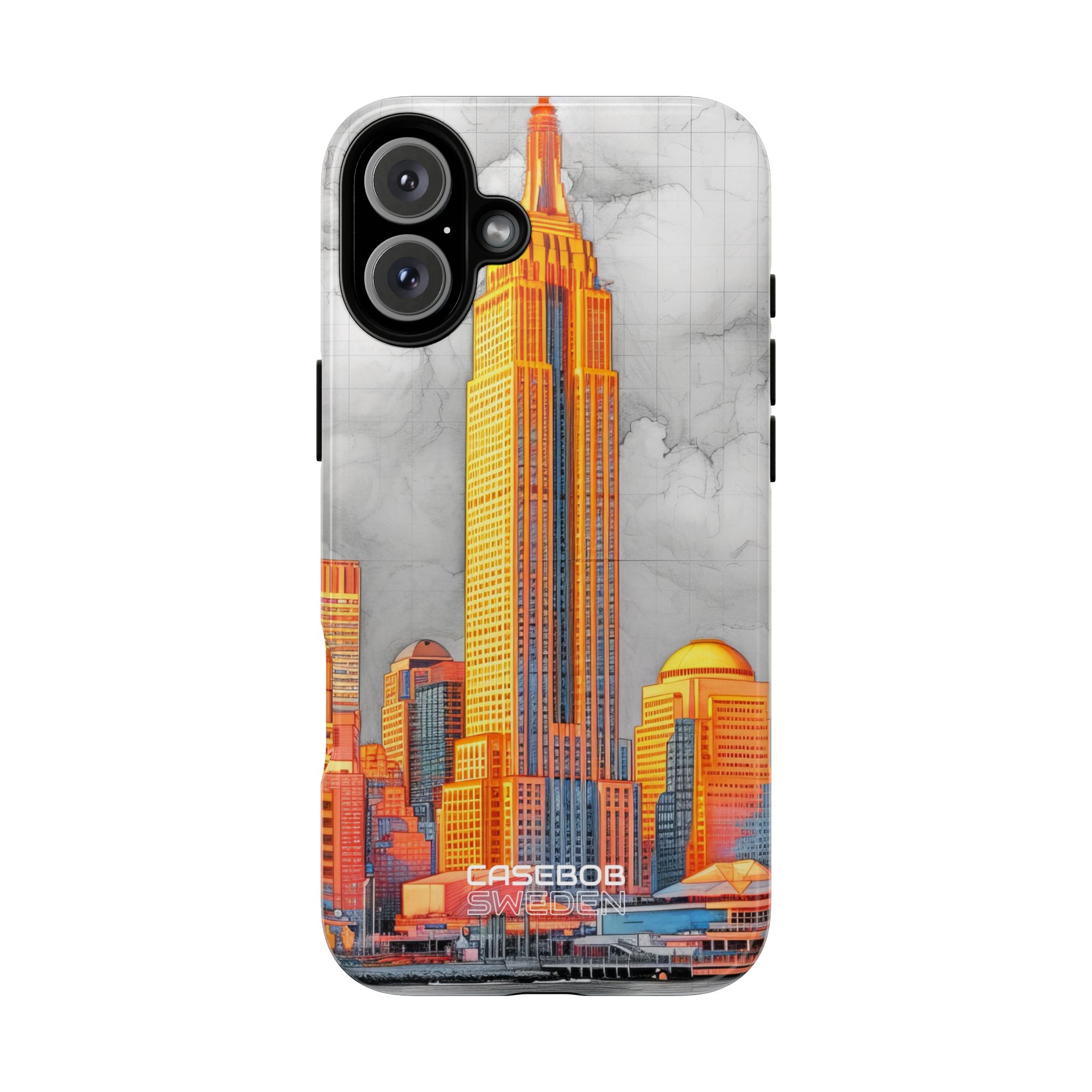 Lebendige Stadtskyline iPhone 16 - Robust