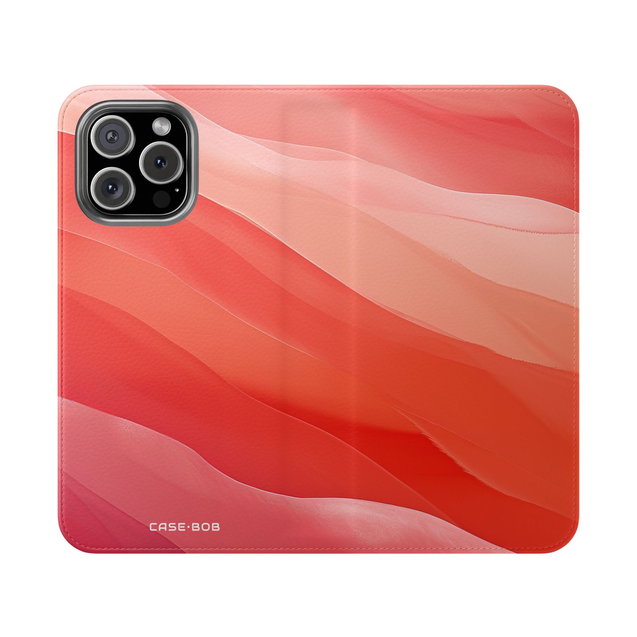 Kihisevät koralliraitat - iPhone 16 Max -suojauskuori - Lompakkokotelo