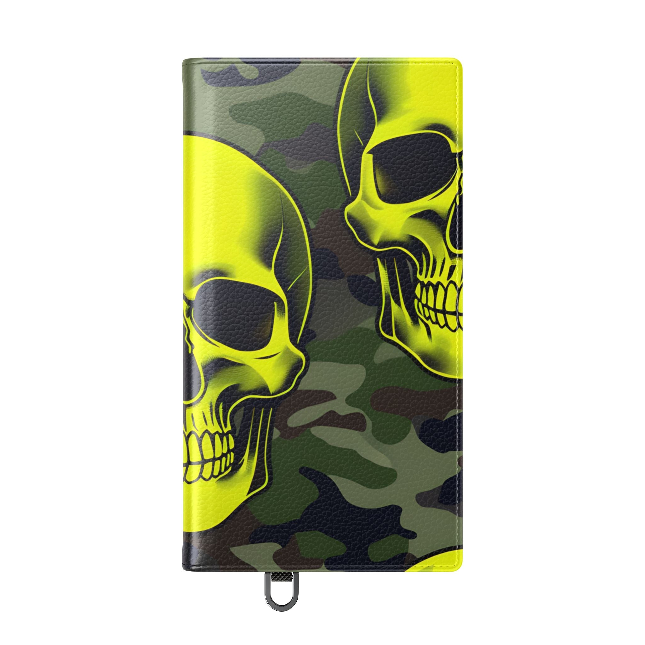 Neon Skull Camo - Samsung S24 Ultra Case - Wallet