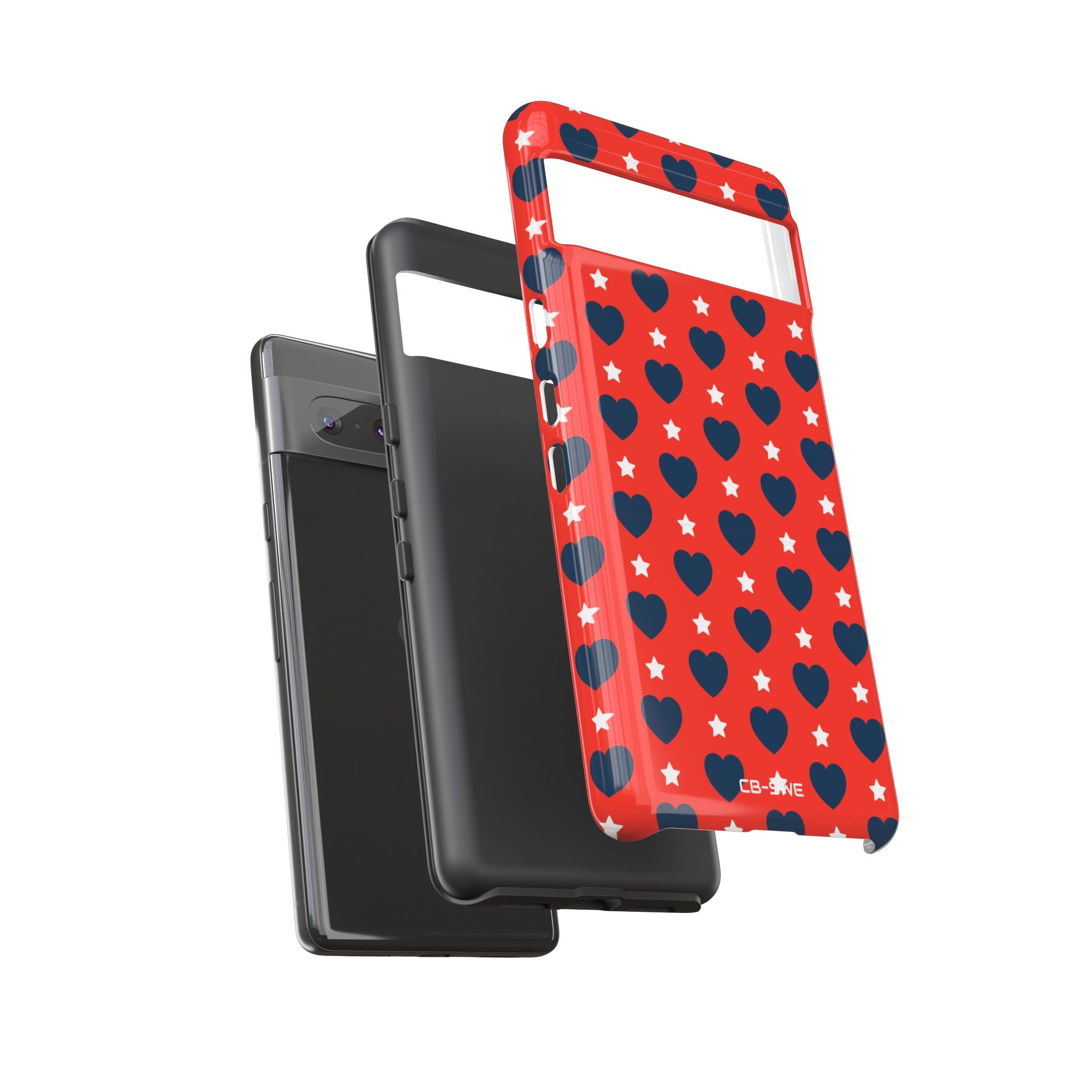 Hearts Embrace Stars - Google Pixel Case
