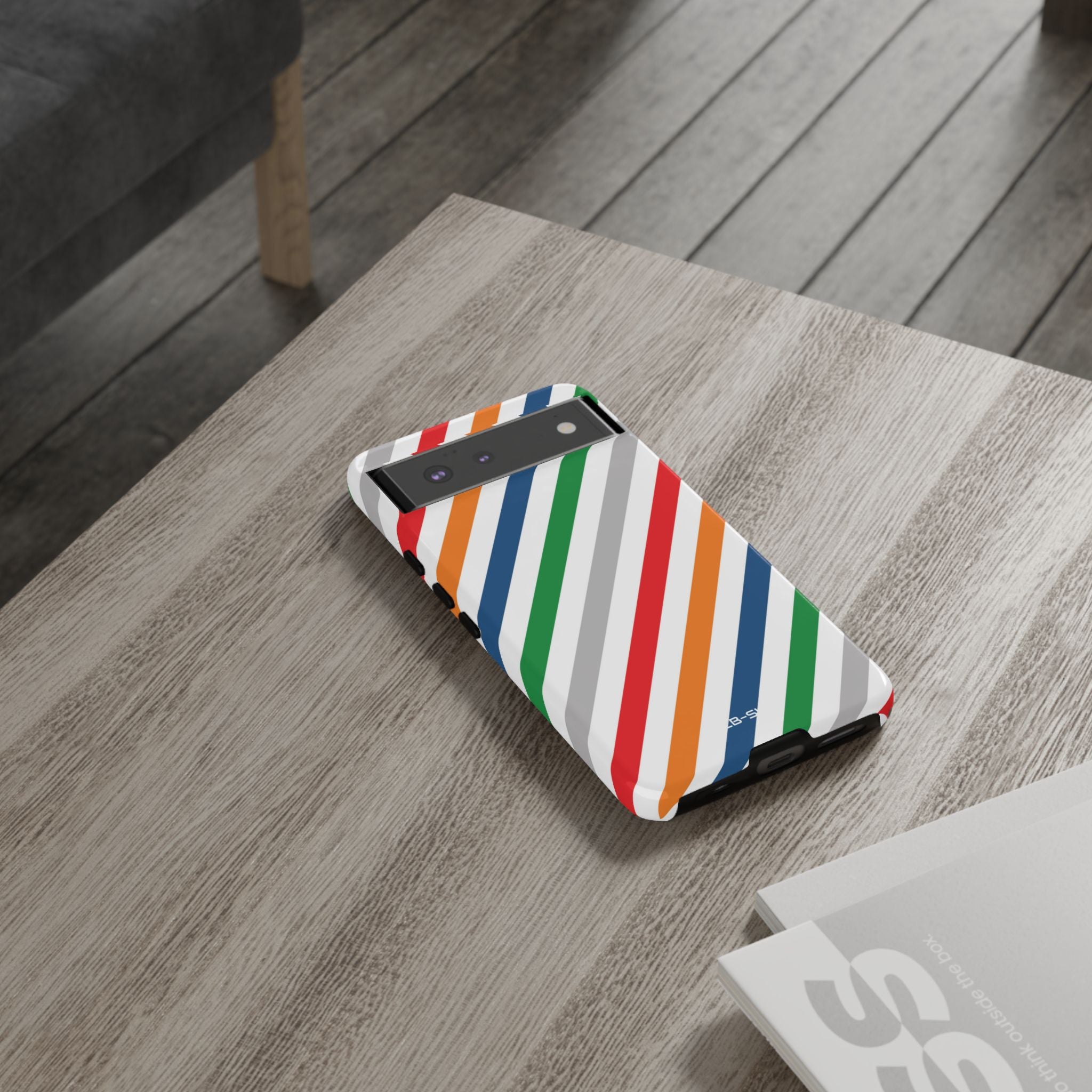 Vibrant Geometric Stripes - Google Pixel Case