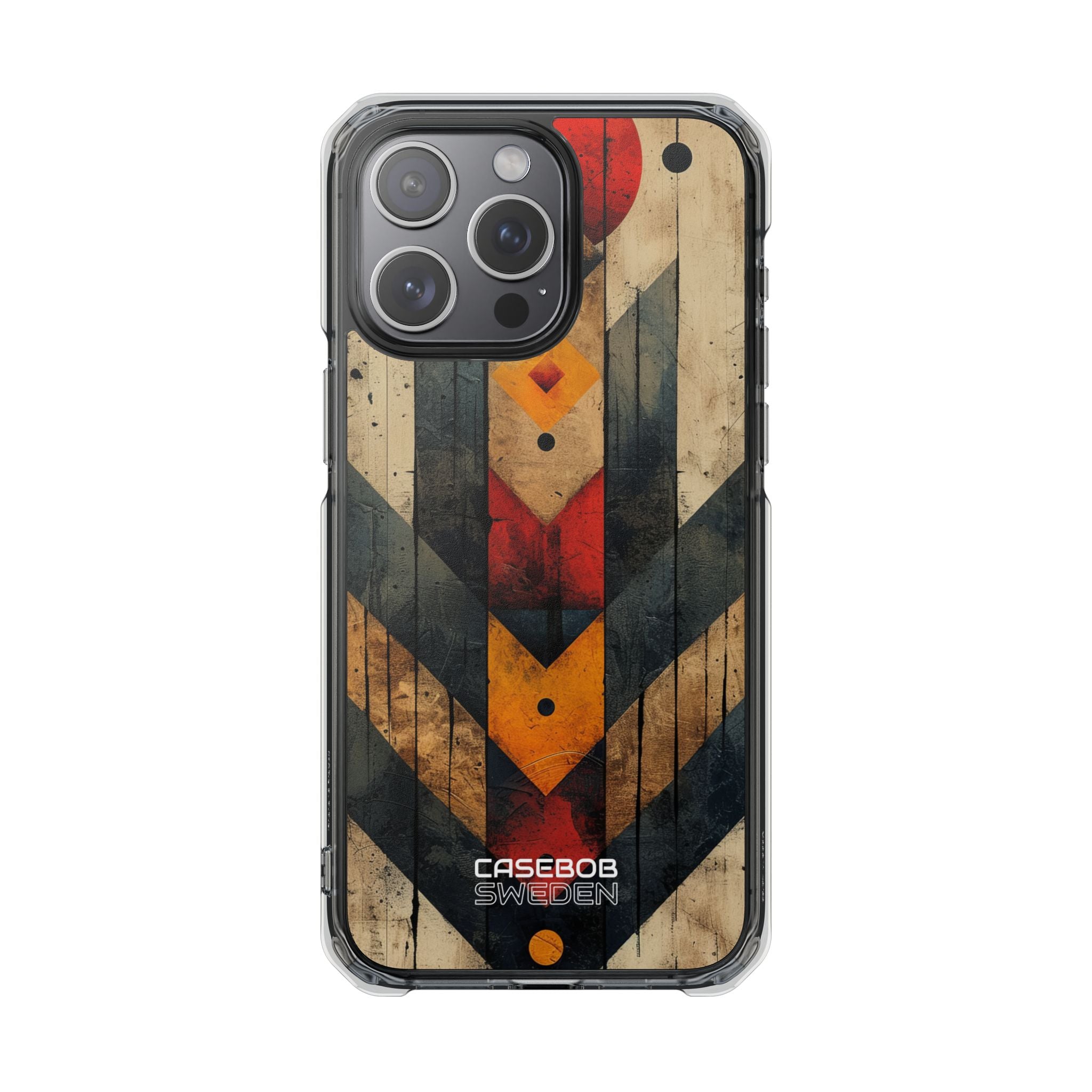 Geometric Fire Rise iPhone 15 - Impact Clear+