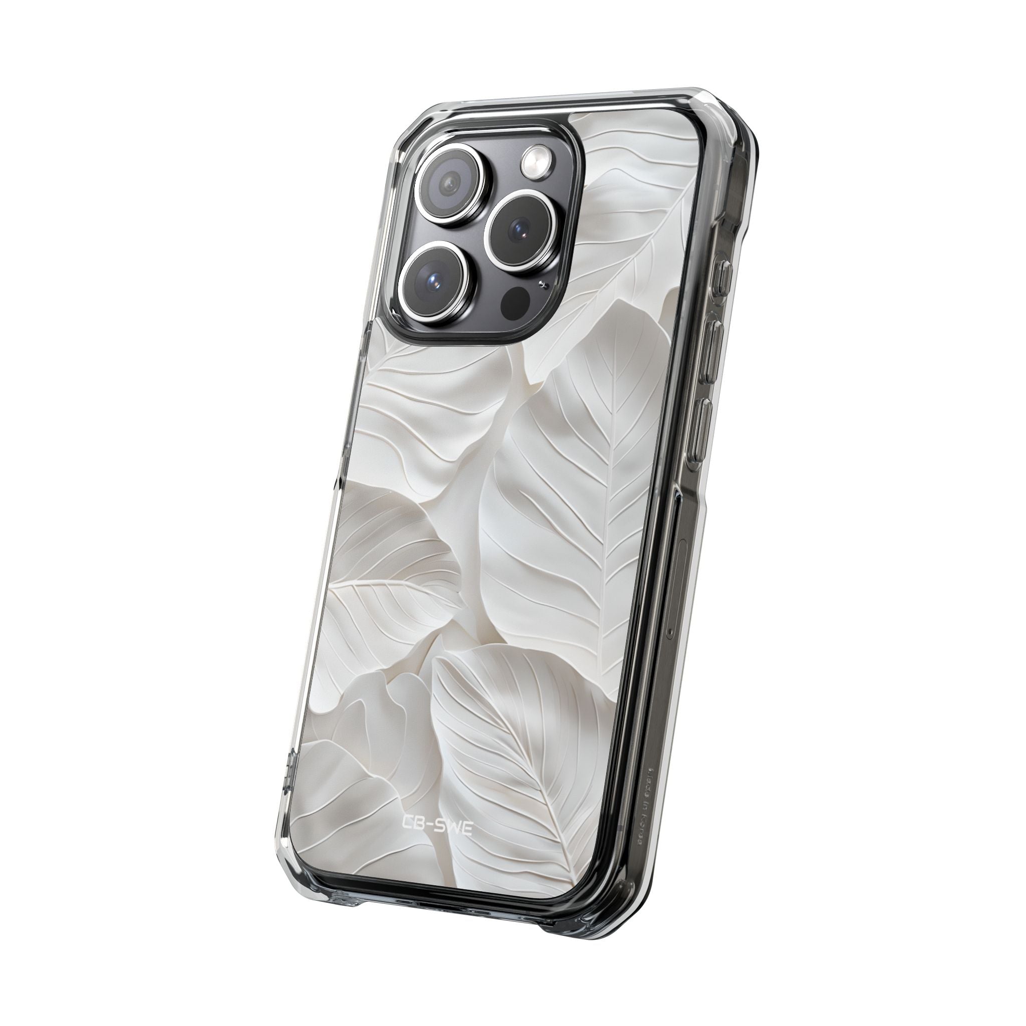 Elegant Leaf Relief iPhone Case - Impact