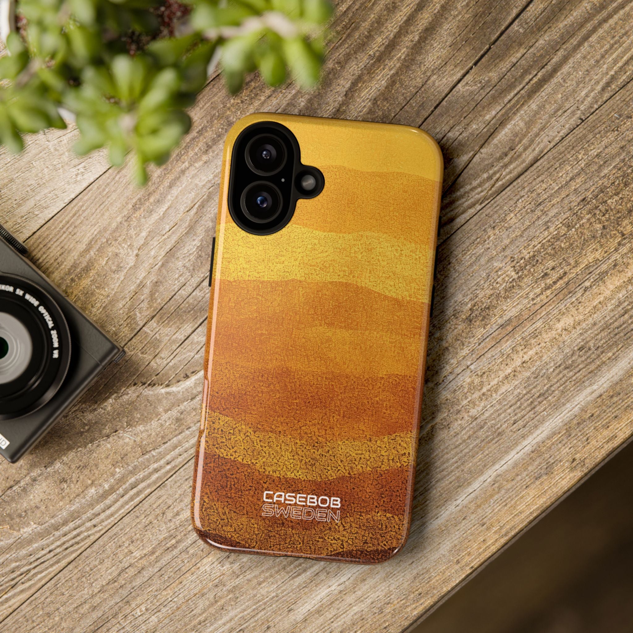 Golden Horizon Layers iPhone 16 - Resistente