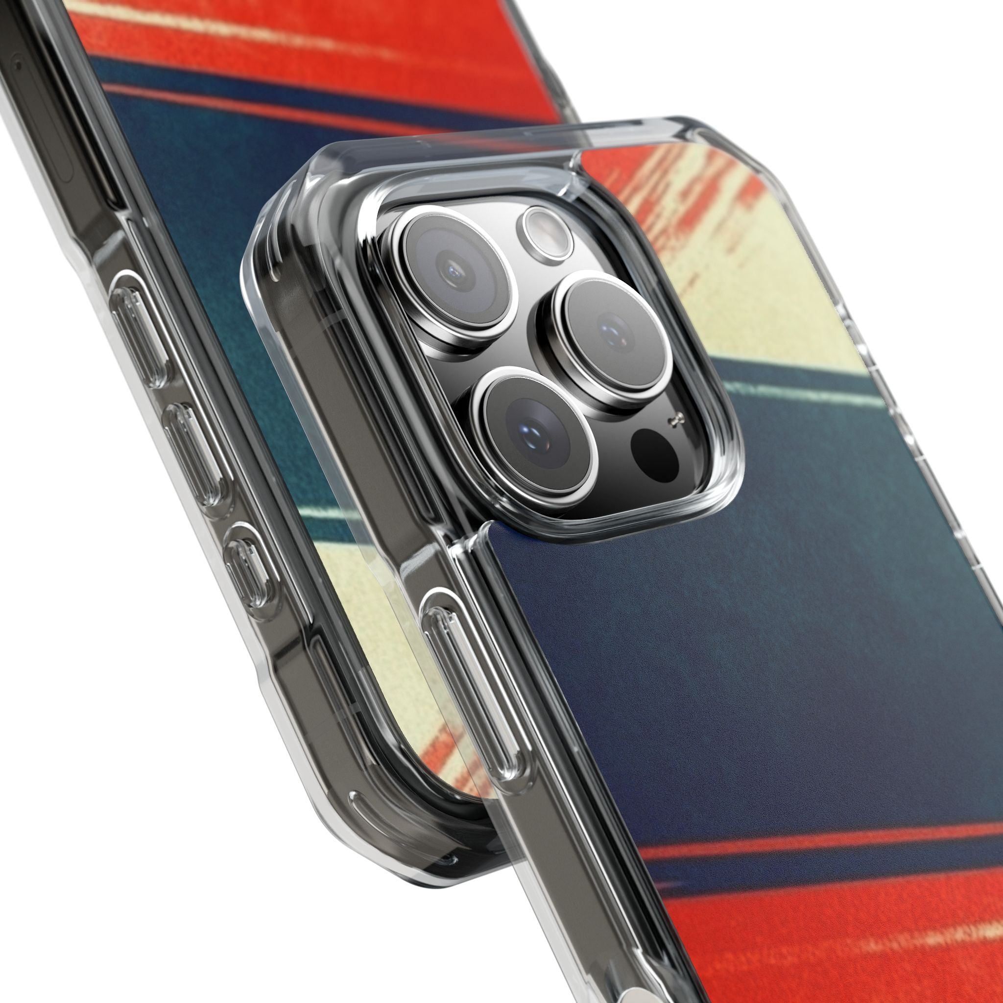 Blue Diagonal Motion iPhone 16 Pro Case - Impact