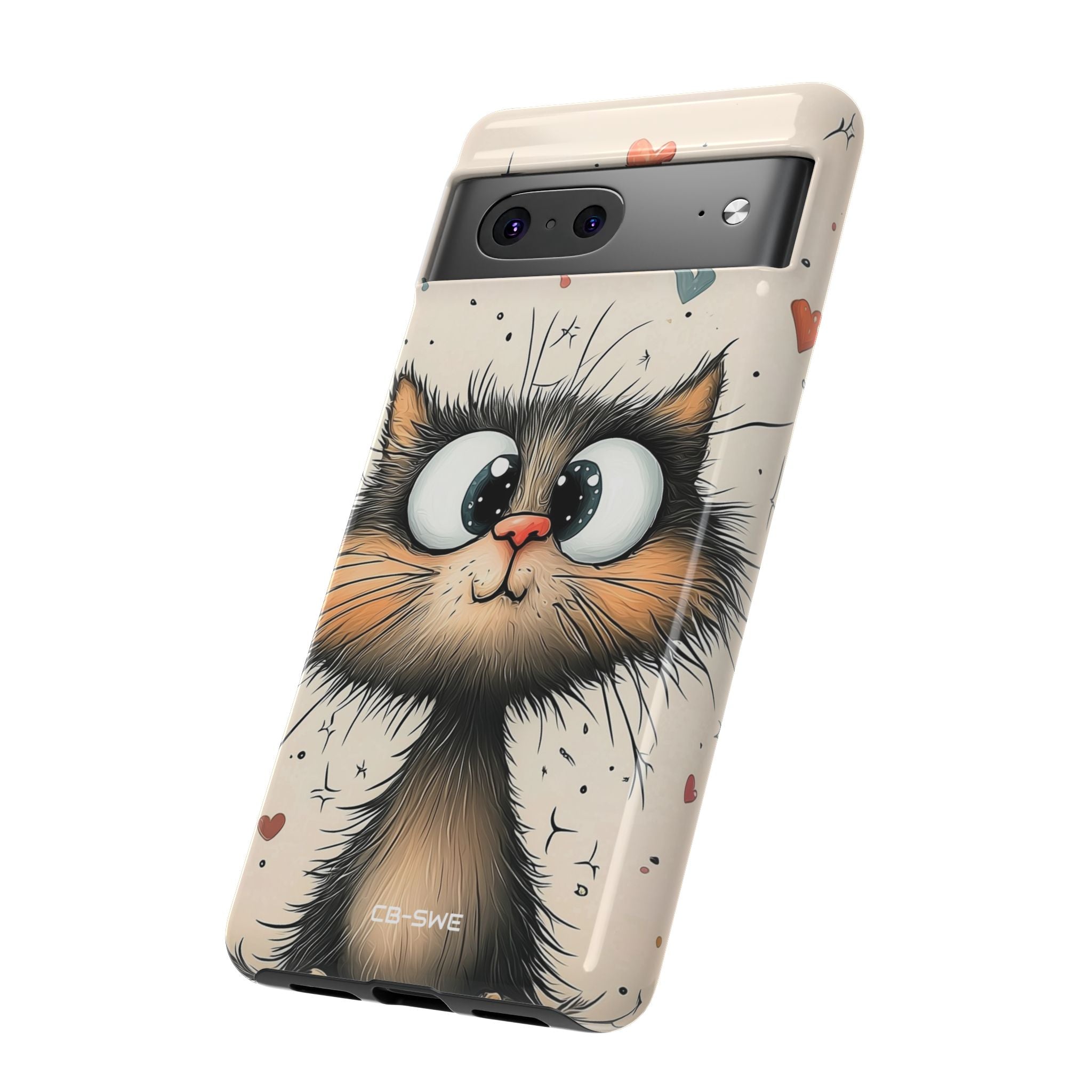 Whimsical Cat Smiles - Google Pixel Case