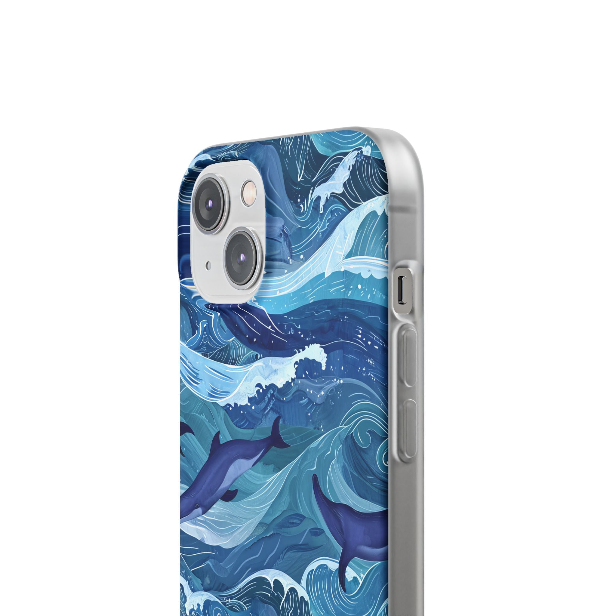 Dolphin Waves iPhone 14 Case - Soft