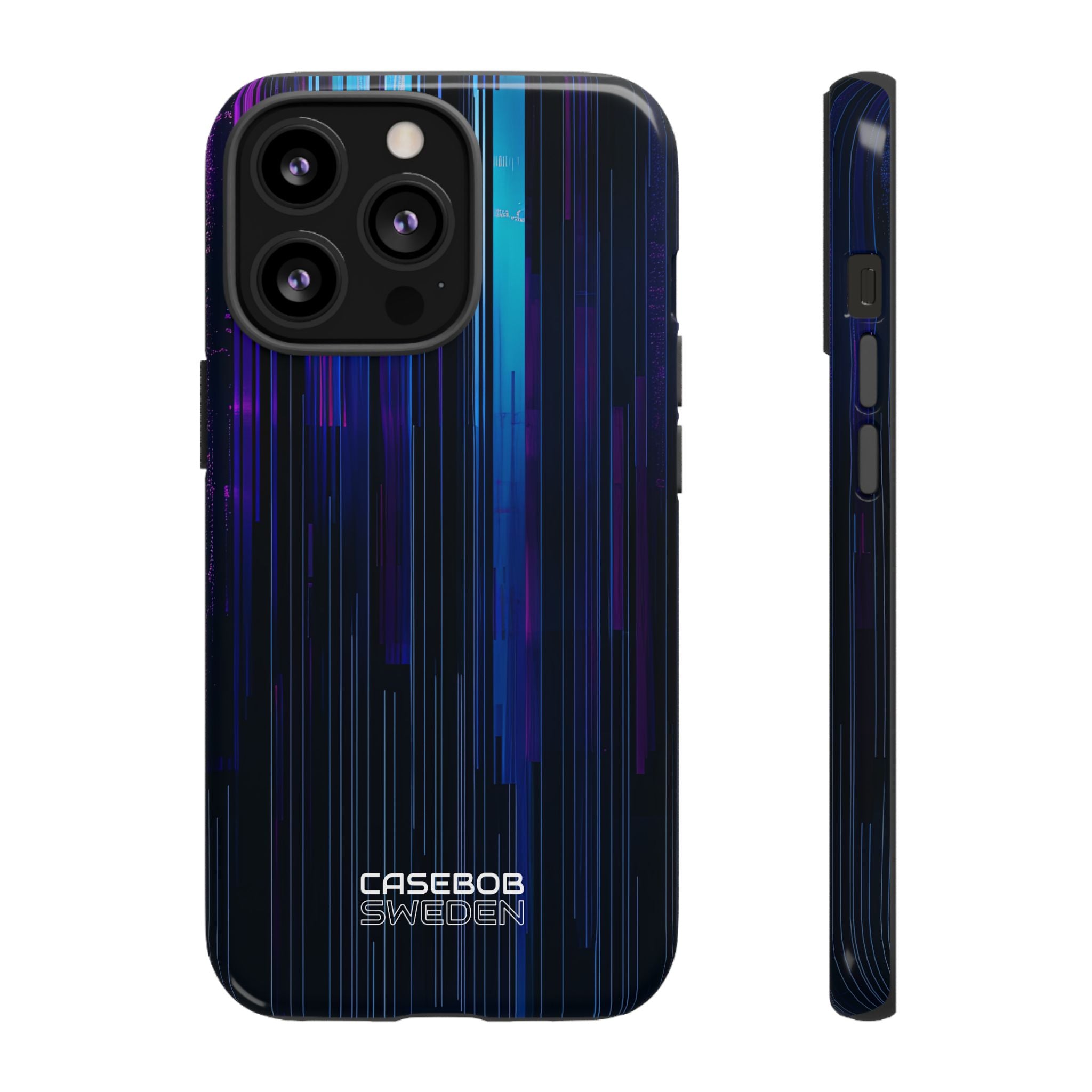 Neon Glitch Stripes iPhone 13 - Tough