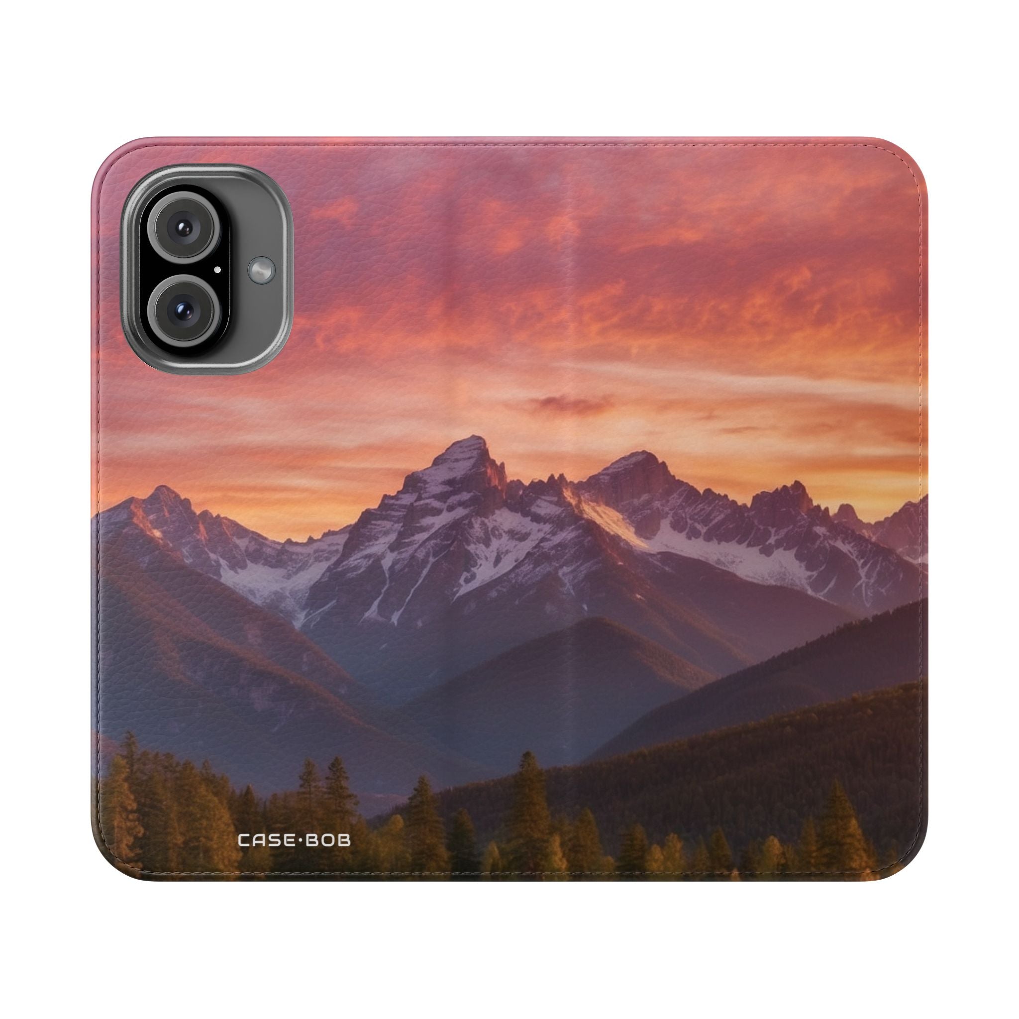 Mountain Bloom Twilight - iPhone 16 Case - Wallet