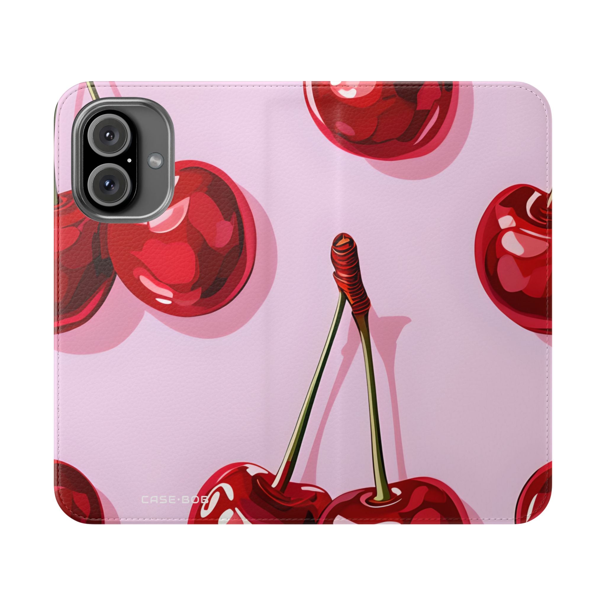 Glossy Cherry Glow - iPhone 16 Case - Wallet