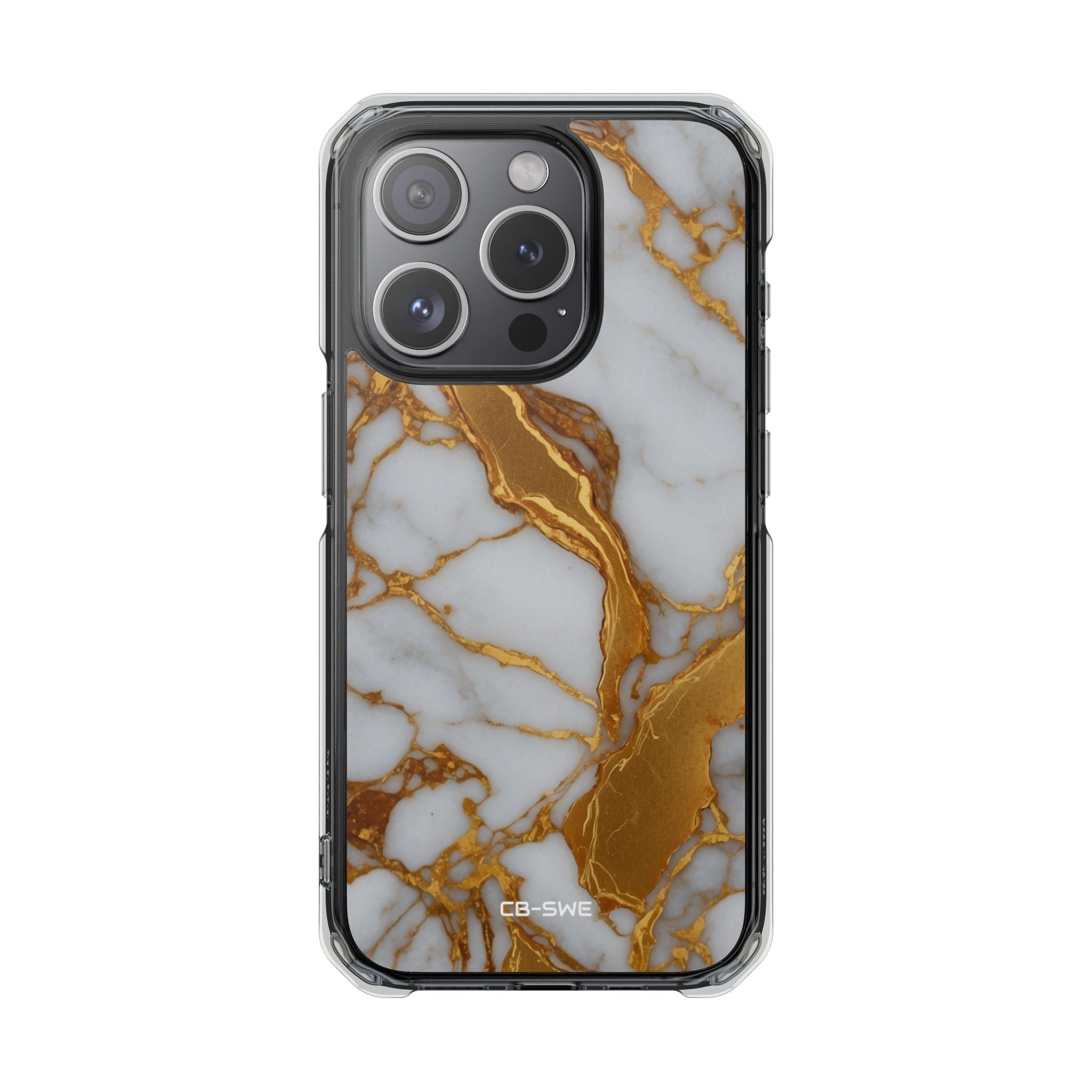 Golden Veins Flow iPhone Case - Impact