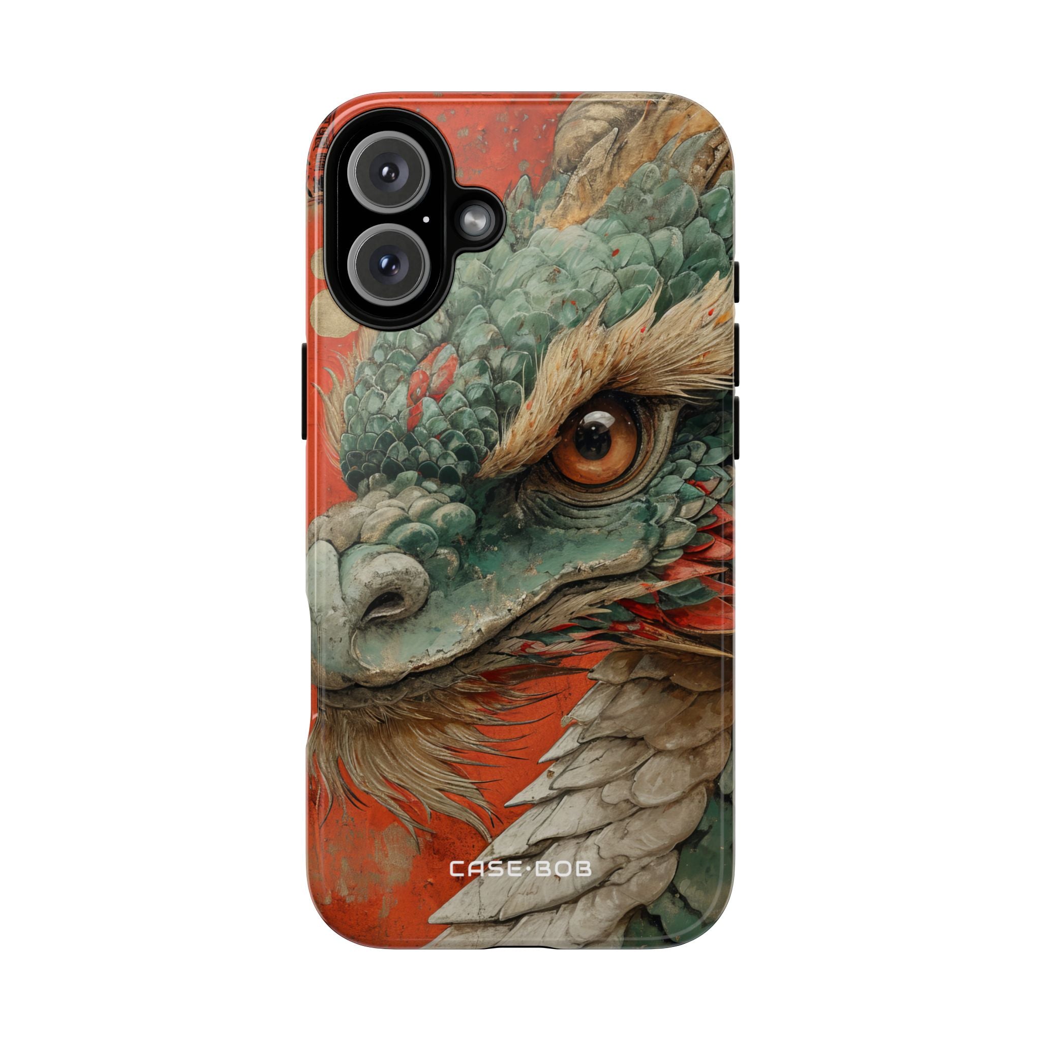 Emerald Dragonflare iPhone 16 Plus Case - Tough