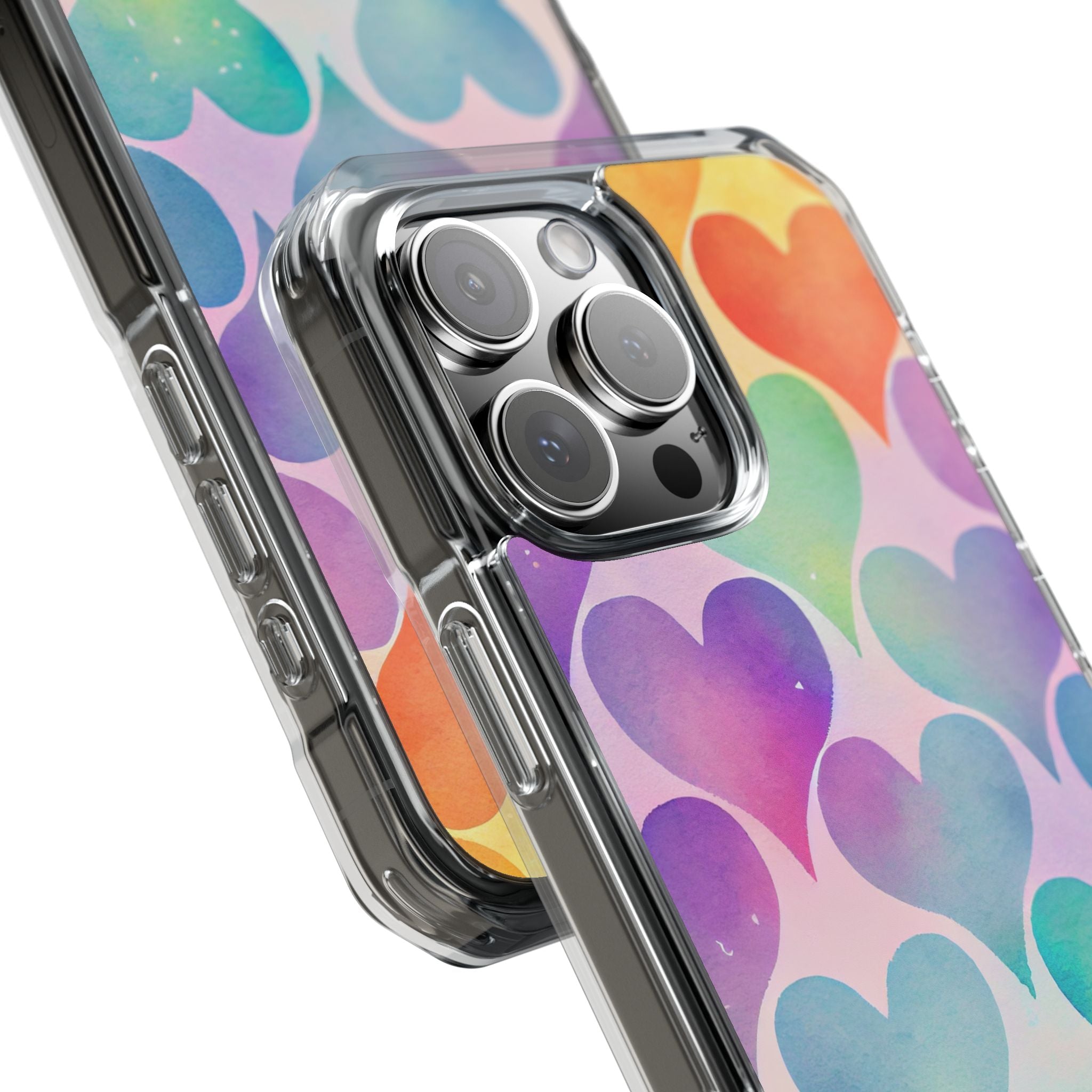 Watercolor Heart Symphony iPhone Case - Impact