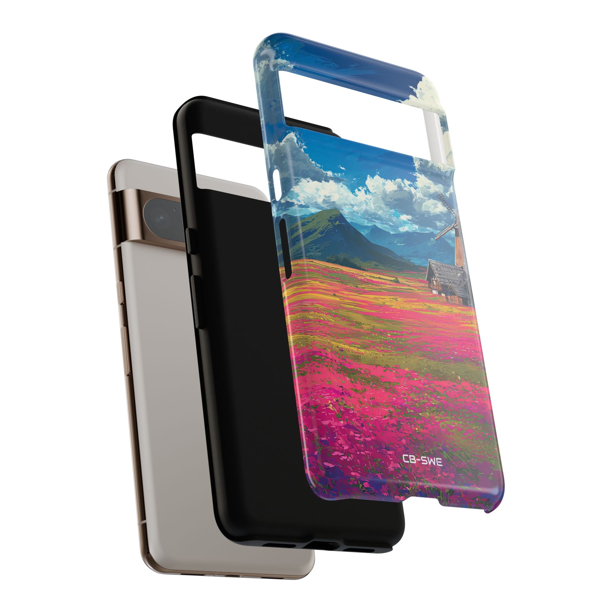 Impressionistic Summer Windmill - Google Pixel Case