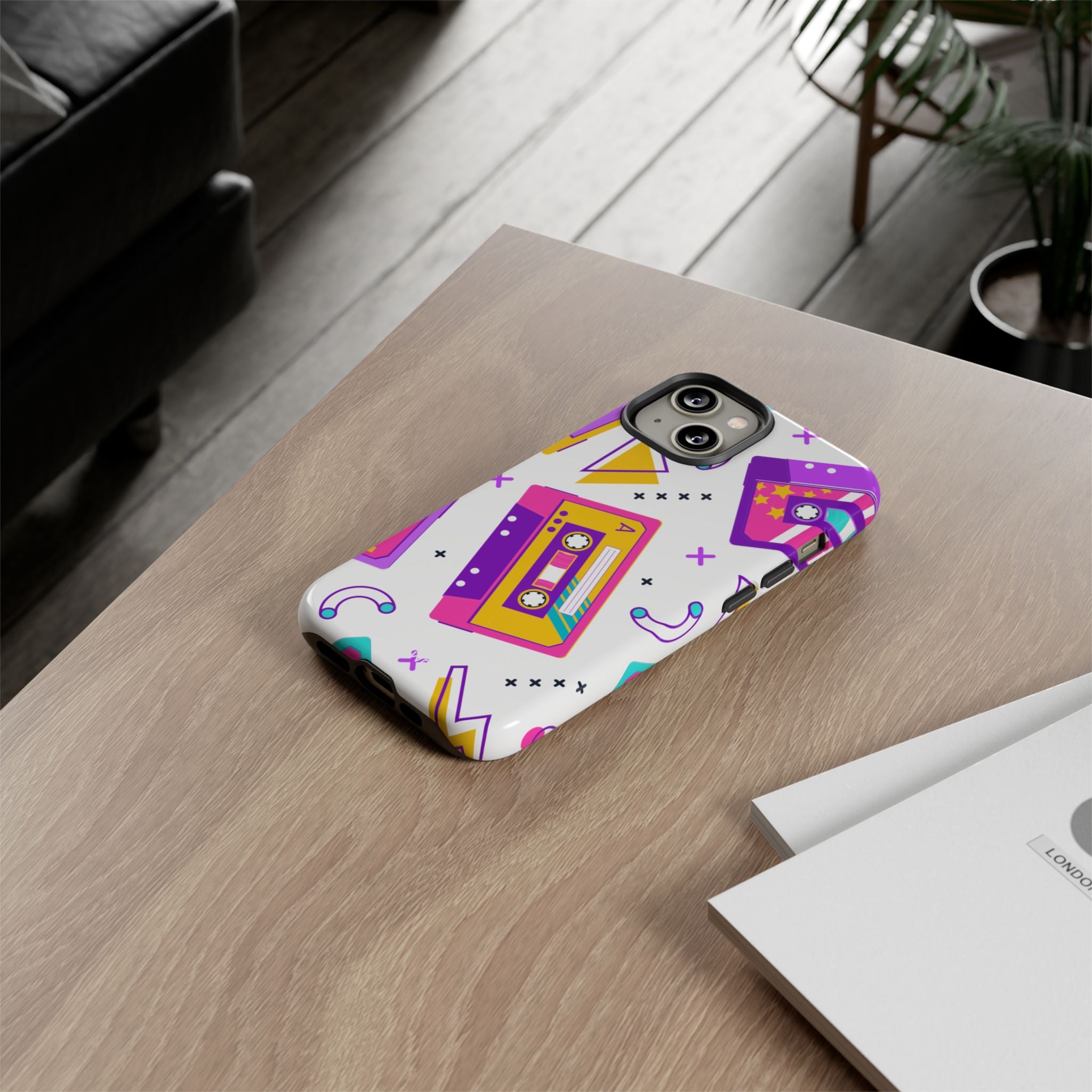 Retro Cassette Chaos - iPhone Case