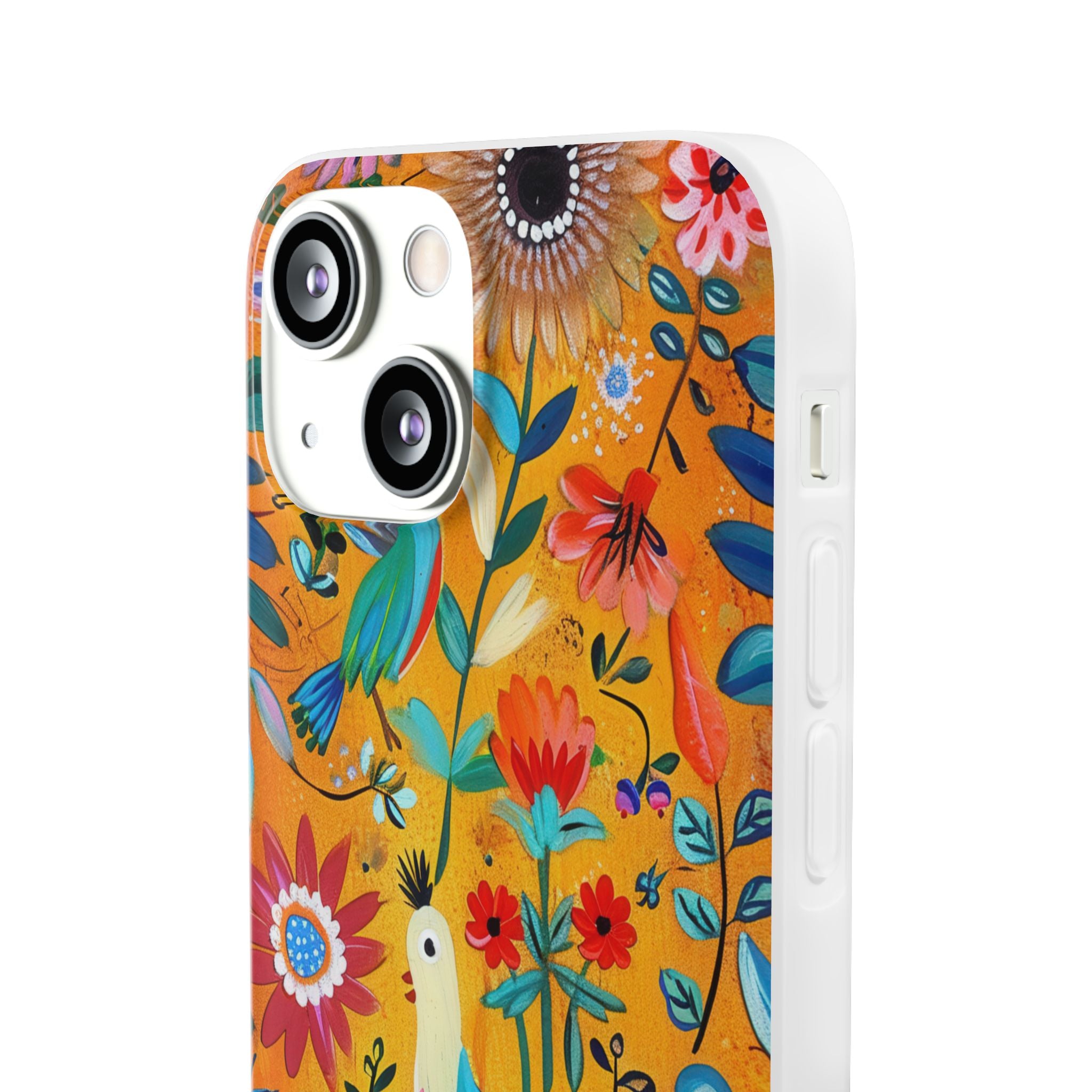 Colorful Birds Bloom iPhone 13 mini Case - Soft