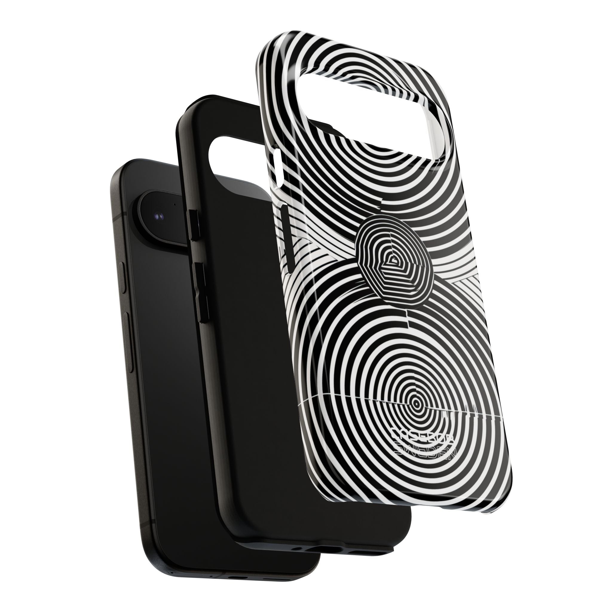 Monochrome Spiral Motion Google Pixel 9 - Tough