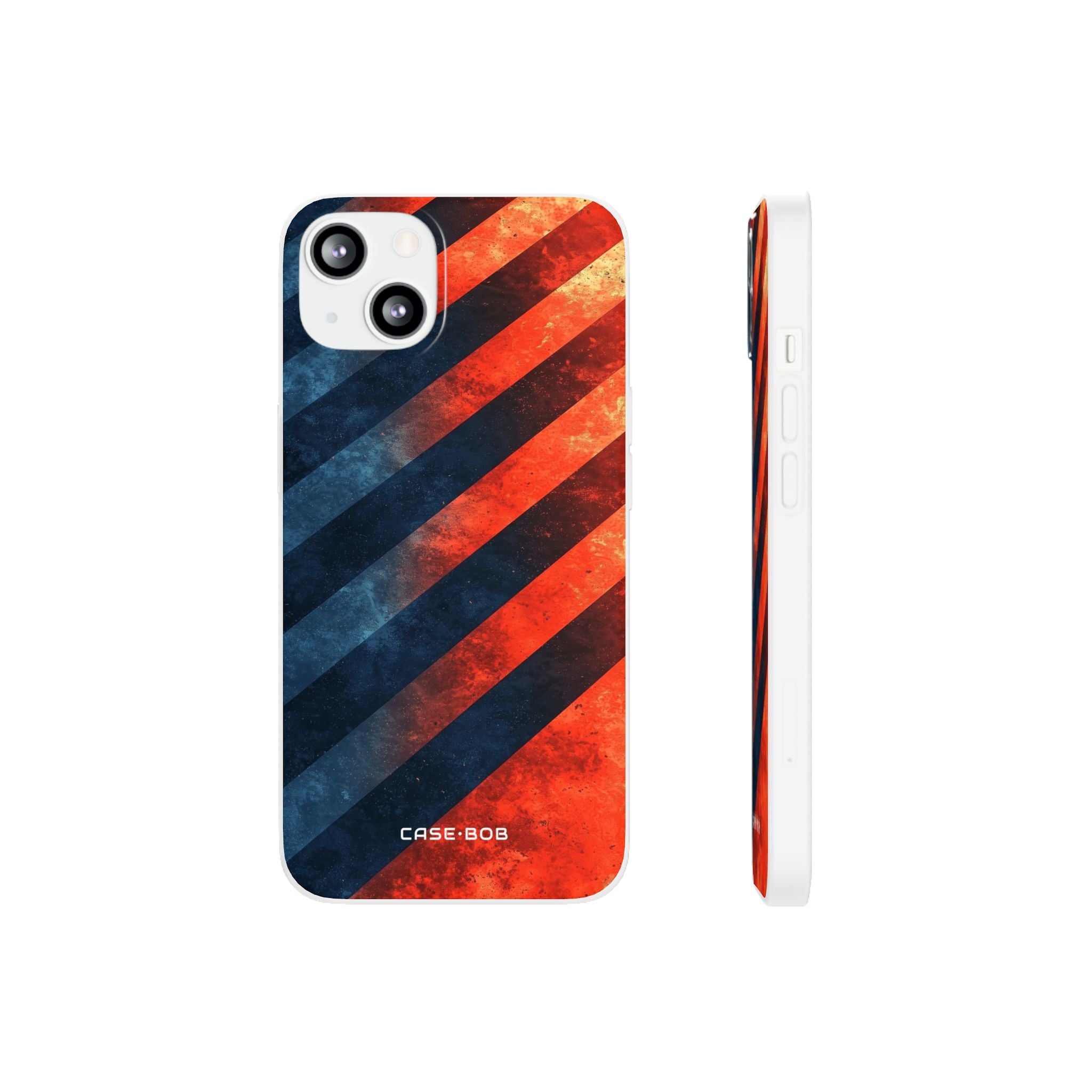 Diagonal Stripes Blaze iPhone 13 - Soft