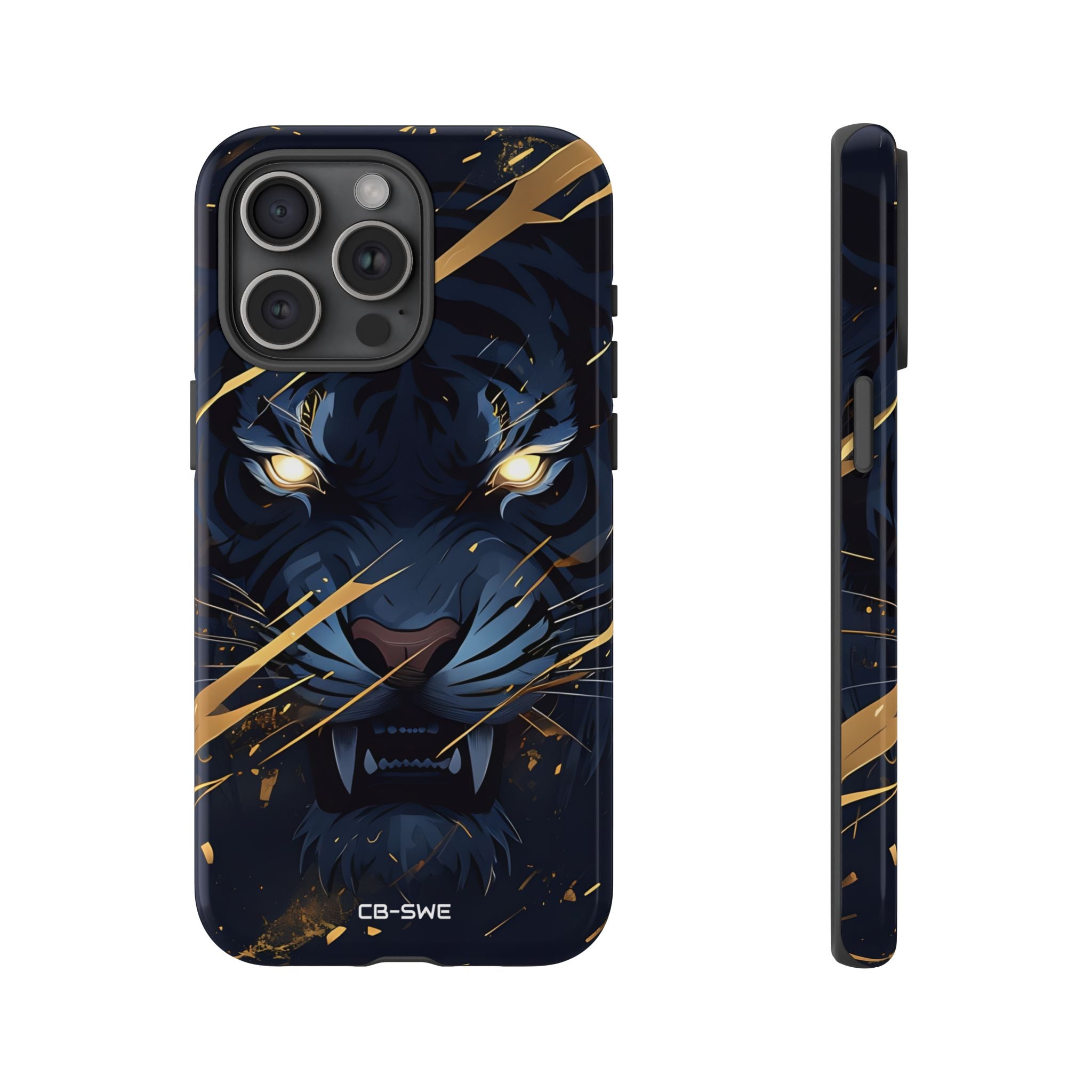 Tiger's Glowing Gaze - iPhone Case