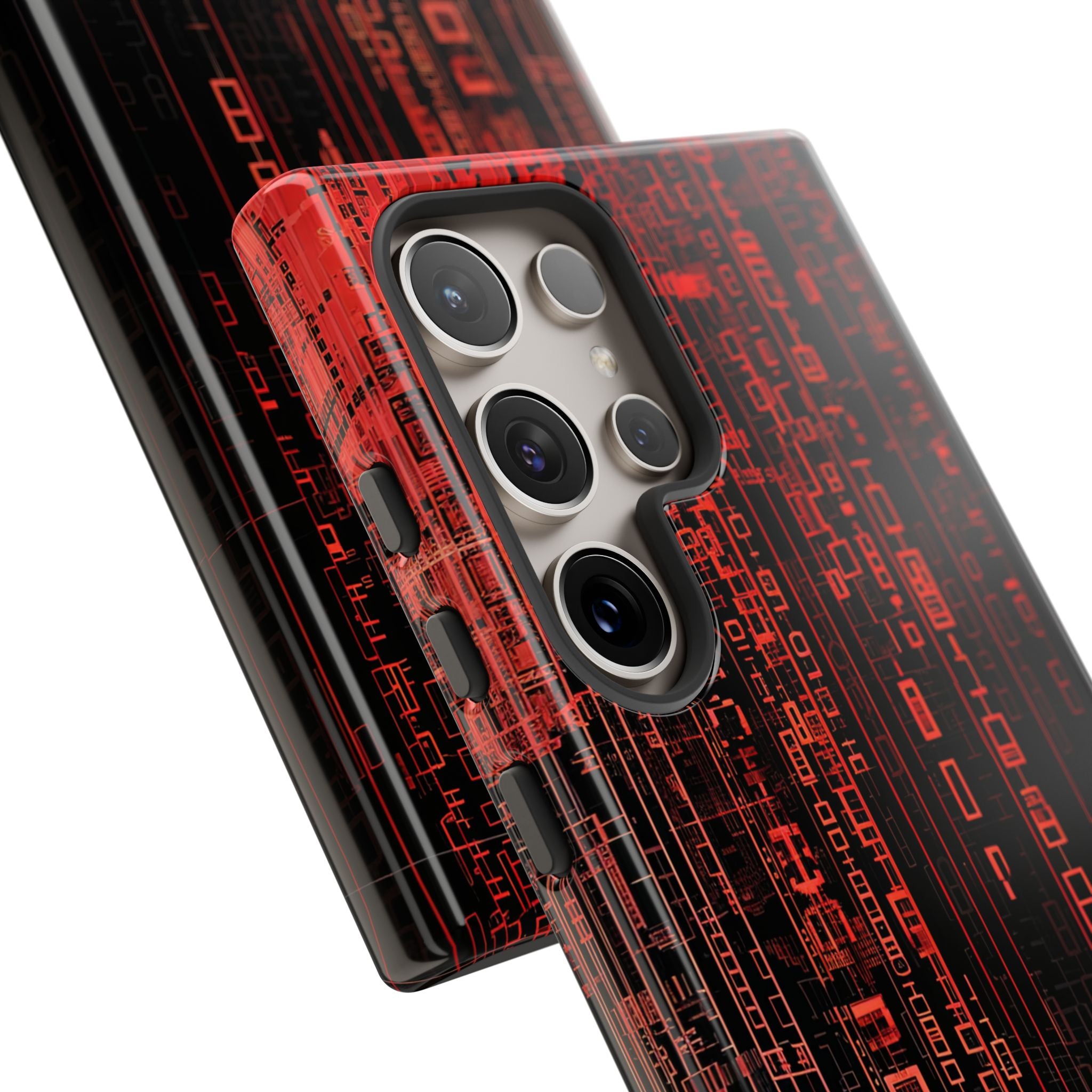 Crimson Glyphs Samsung S24 Ultra Case - Tough