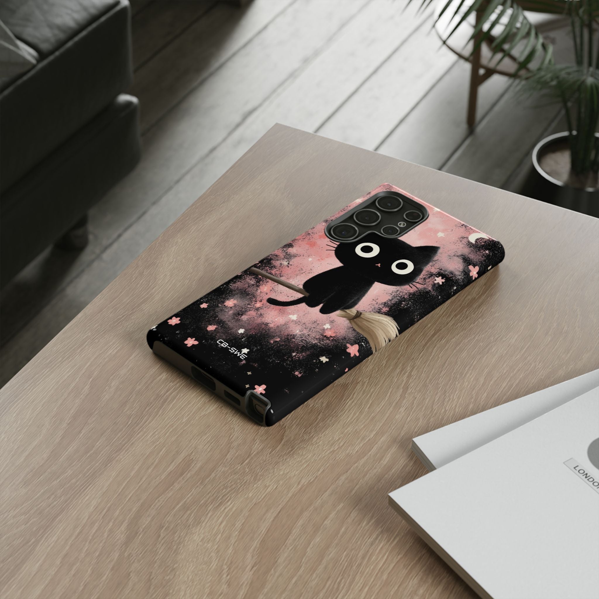 Whimsical Cat Soars - Samsung Case