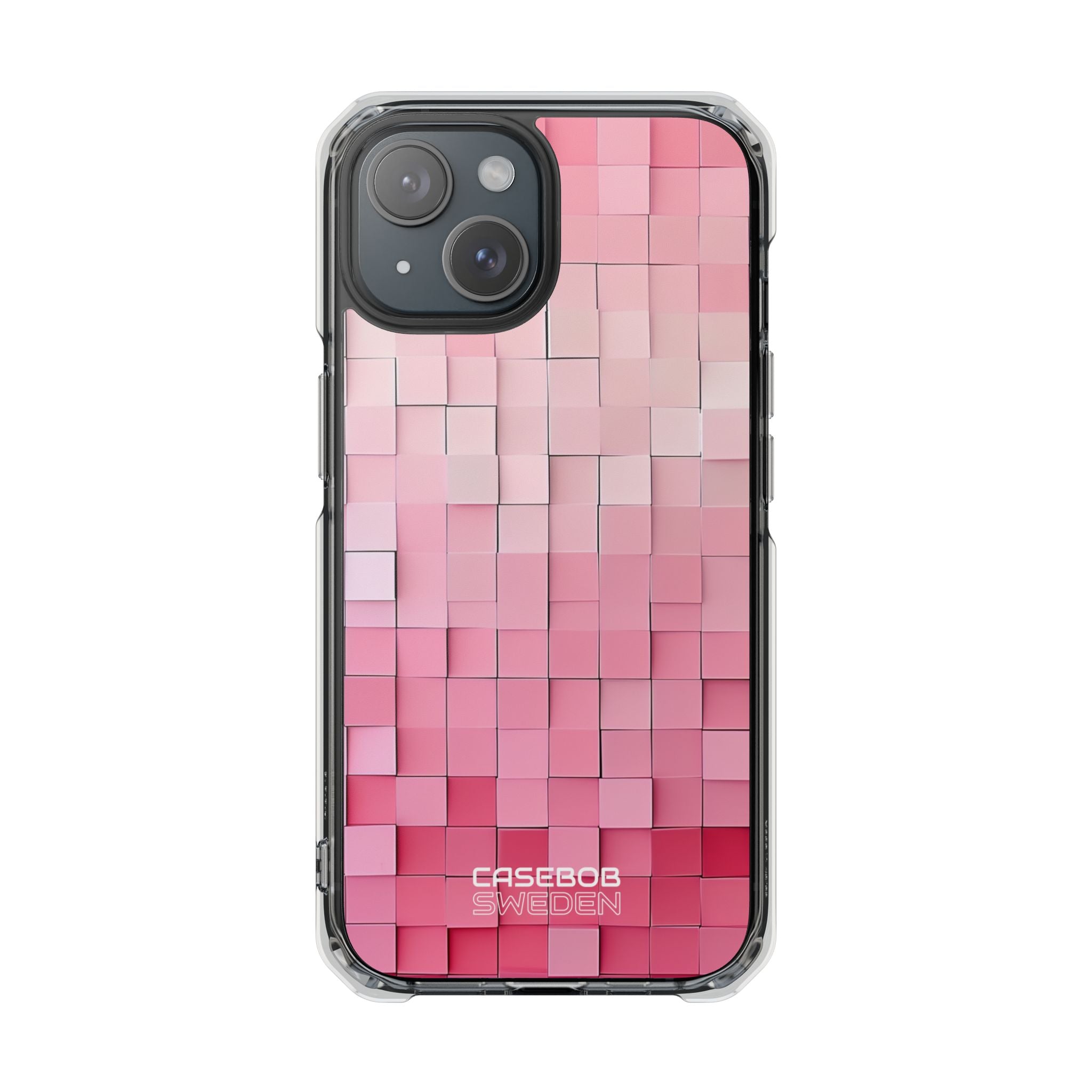 Pink Mosaic Glow iPhone 15 - Impact Clear+