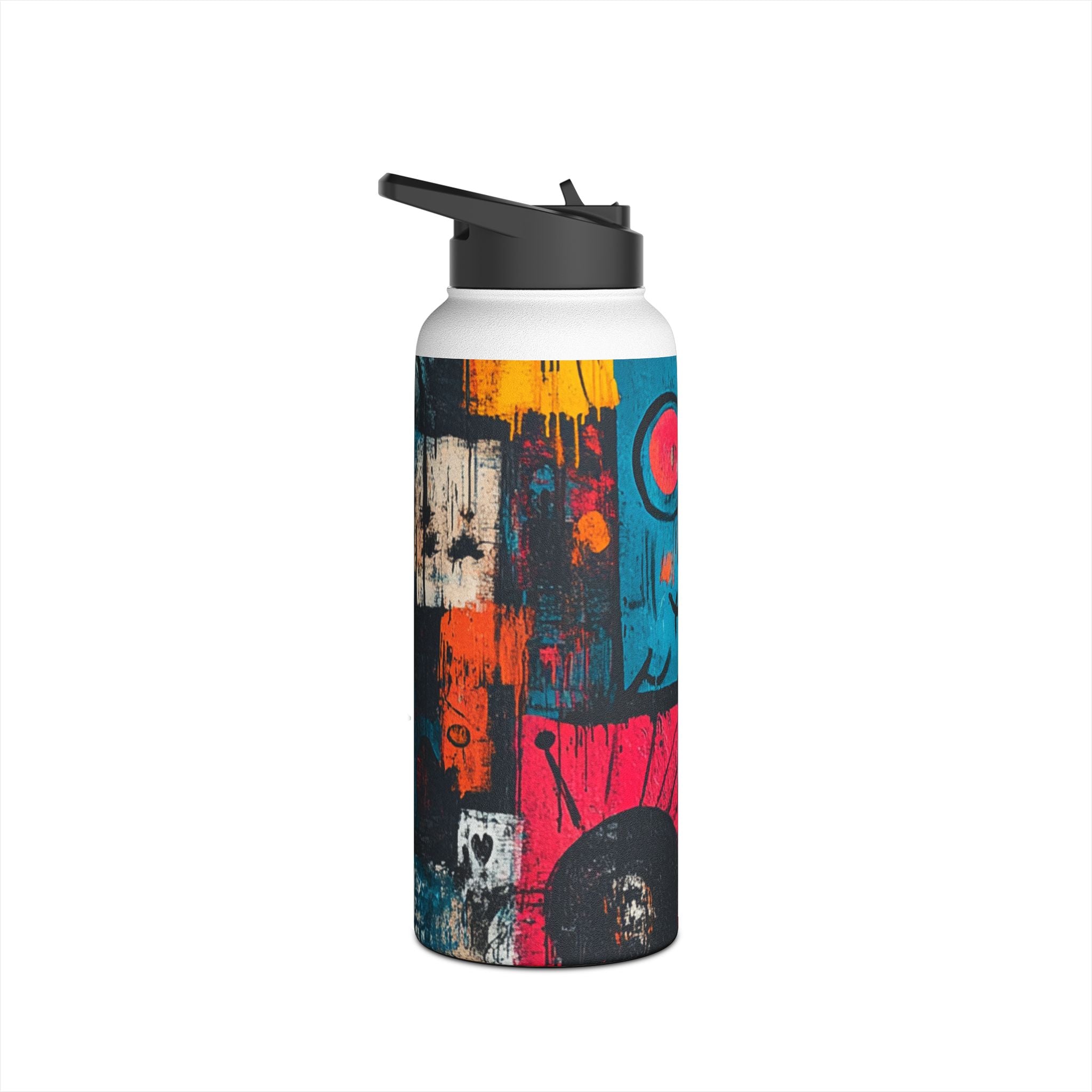 Turquoise Grin - Stainless Steel Water Bottle