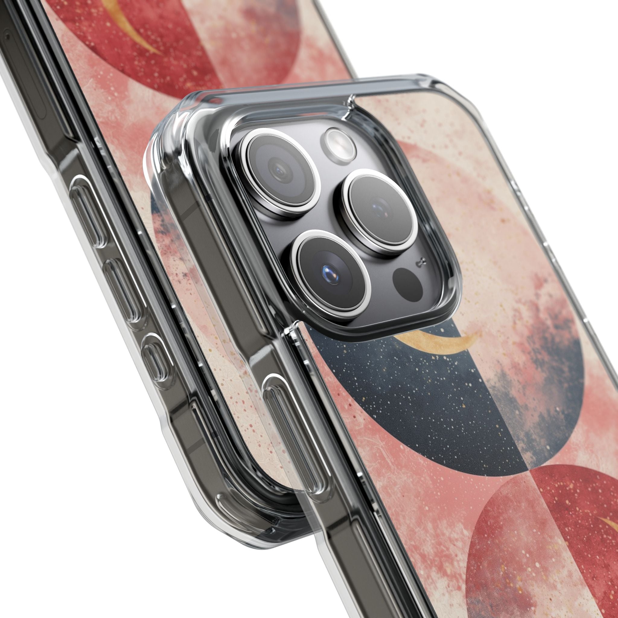 Golden Crescent Circles iPhone 15 Pro Case - Impact