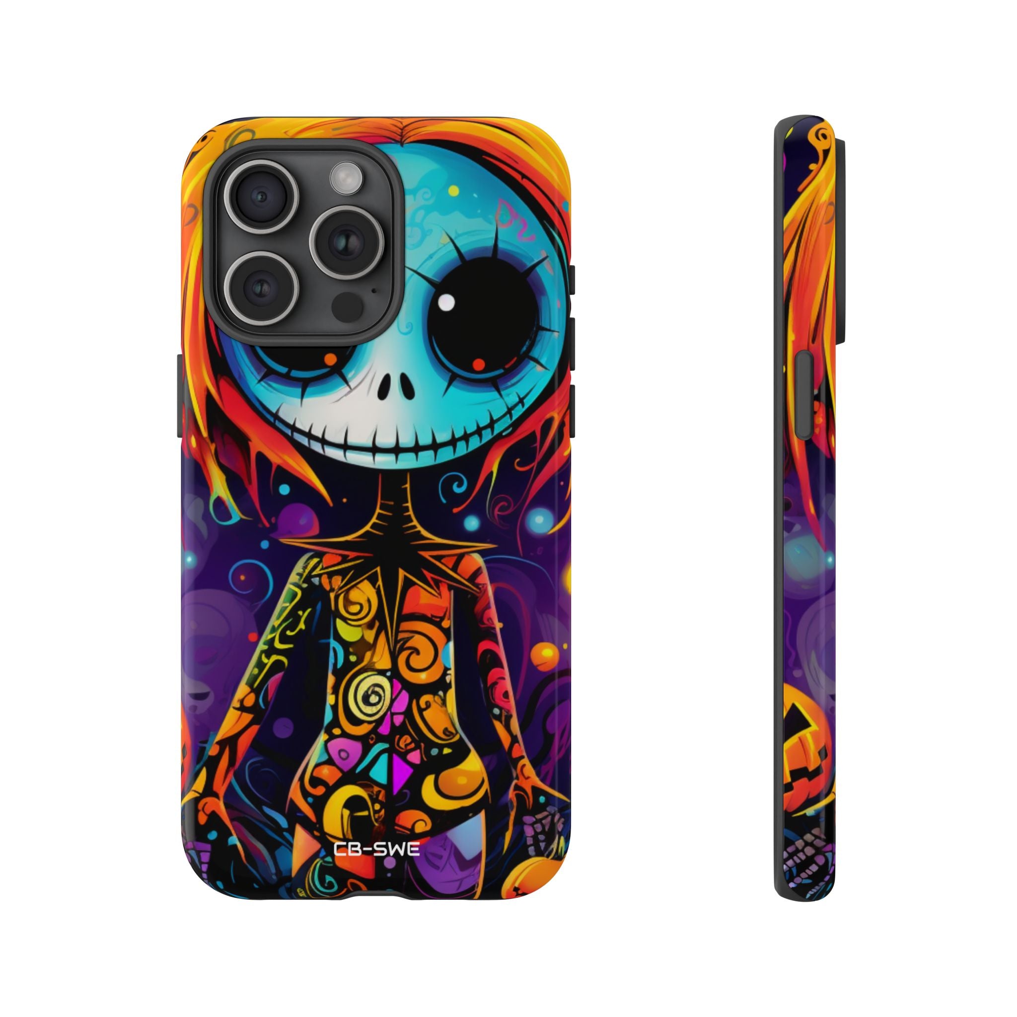 Skeletal Figure Laughs - iPhone Case