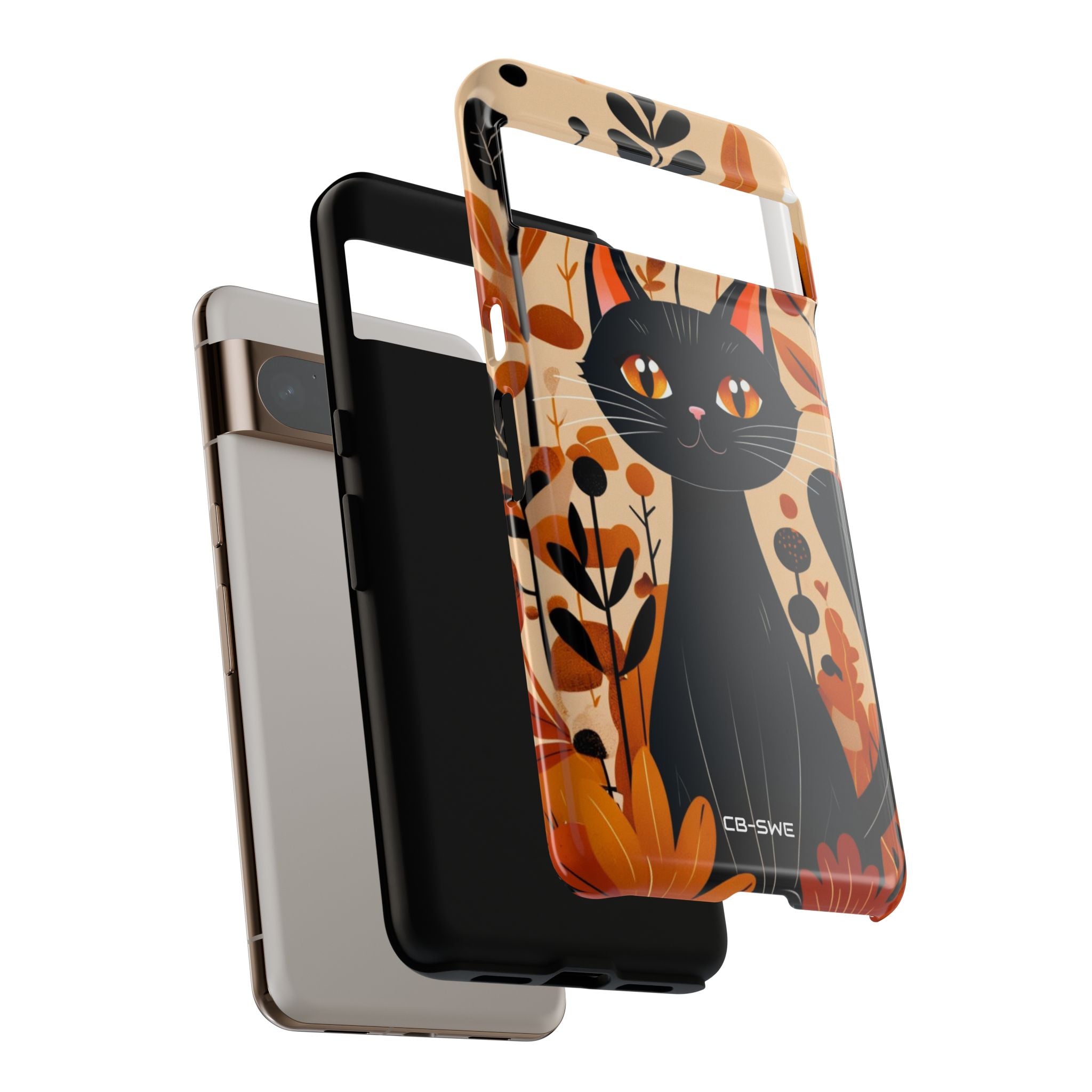 Autumnal Cat Whimsy - Google Pixel Case