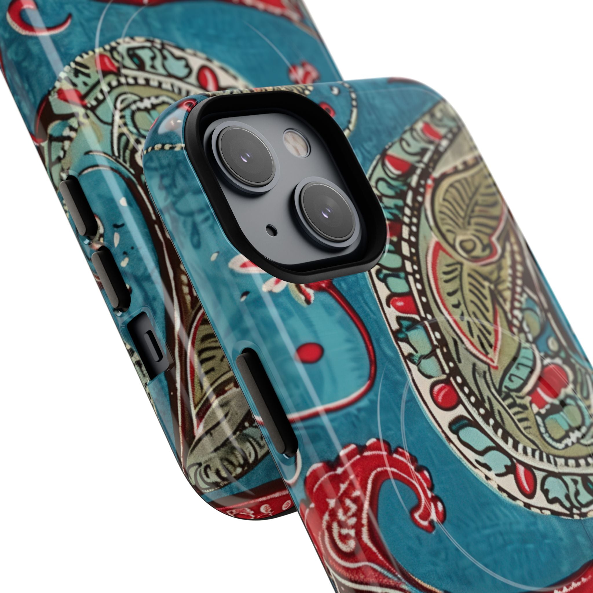 Paisley Floral Fusion iPhone 14 - Tough+
