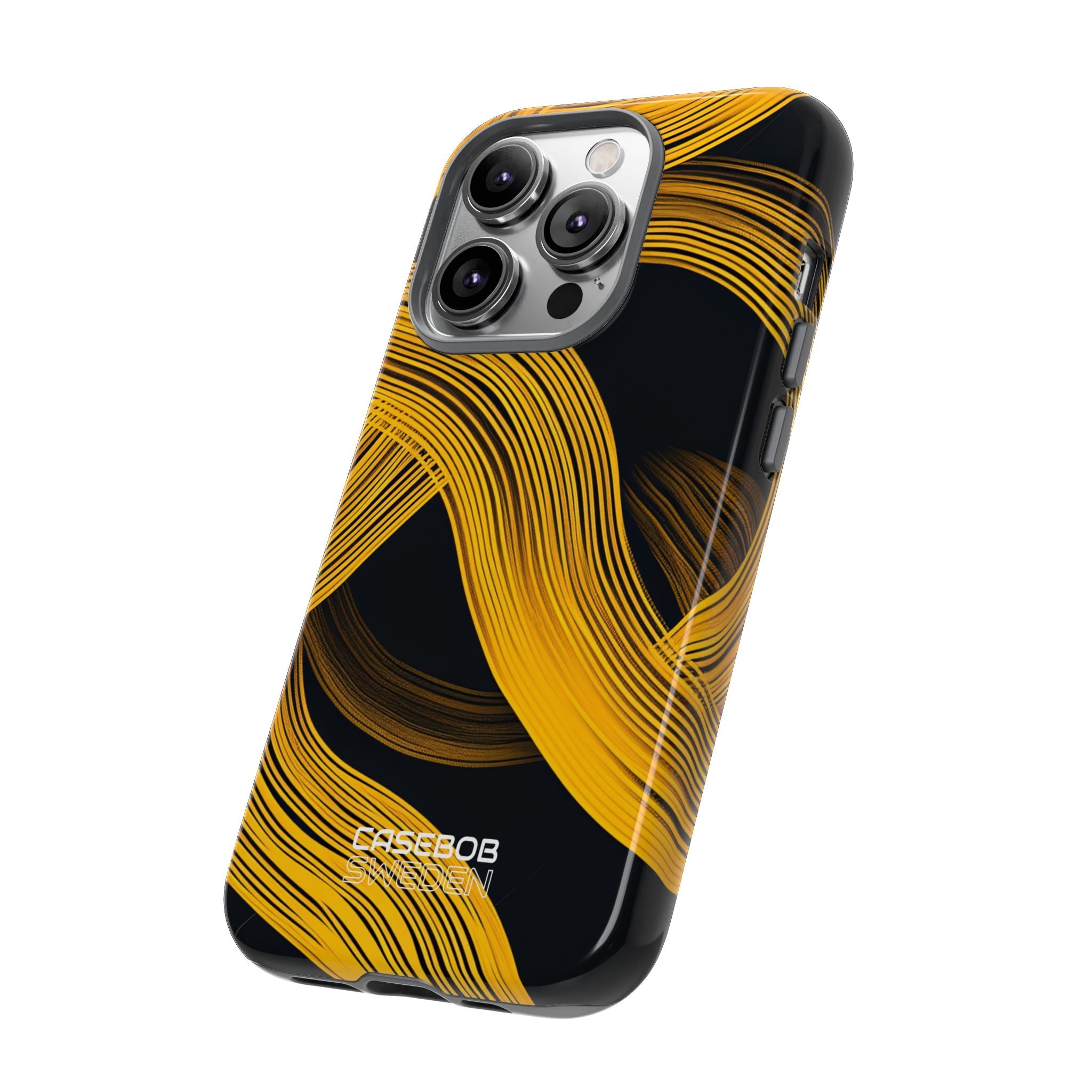 Yellow Flow Lines iPhone 14 - Tough