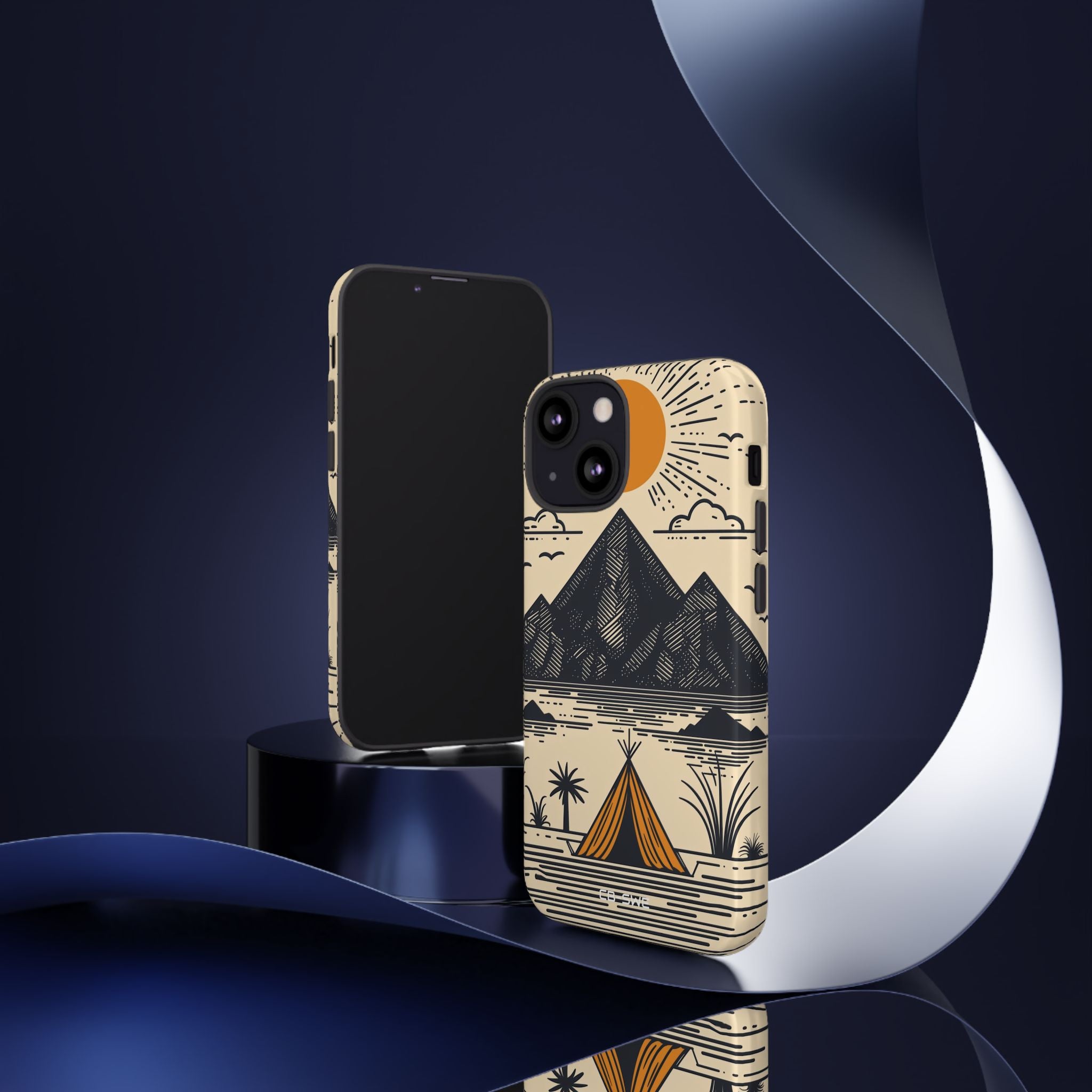Golden Tent Awaits - iPhone Case