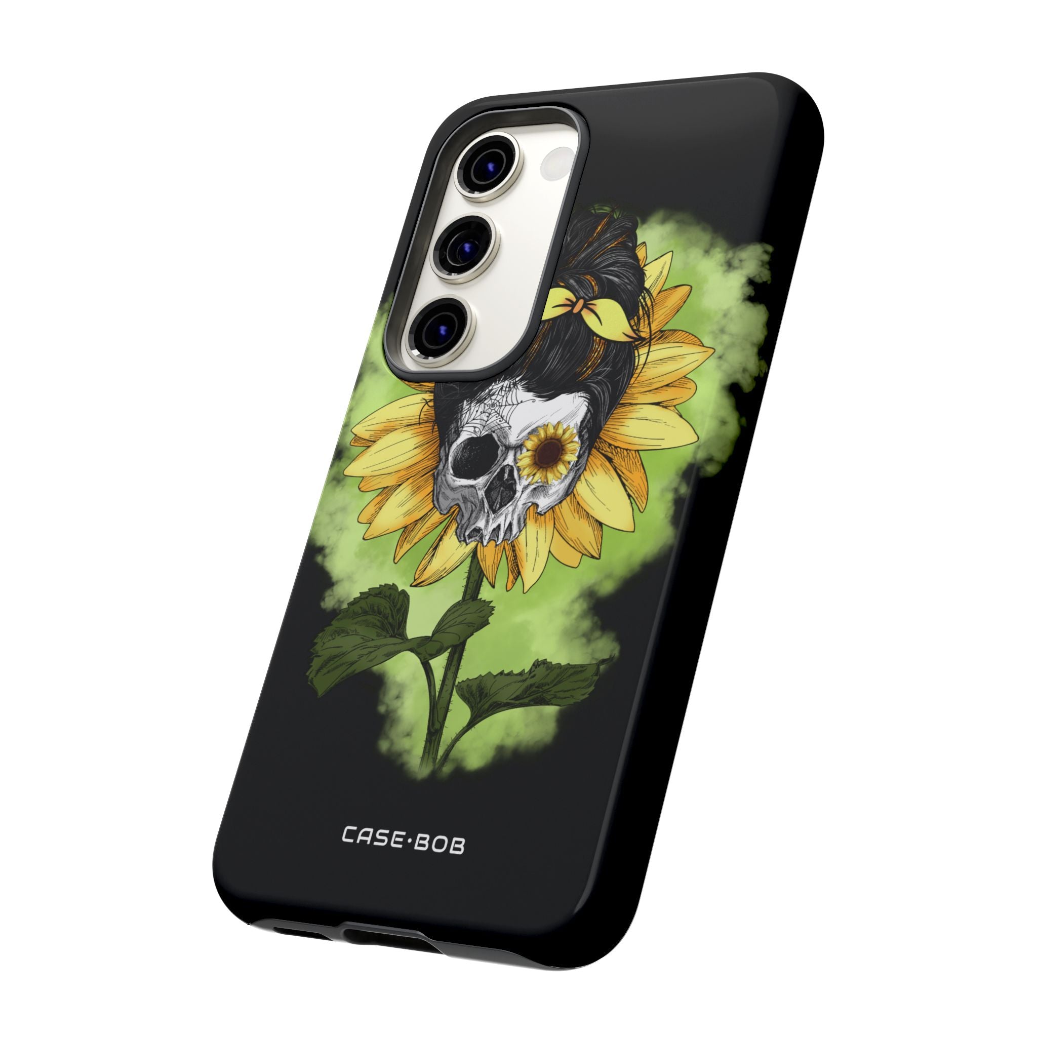 Sunflower Skull Samsung S23 Case - Tough