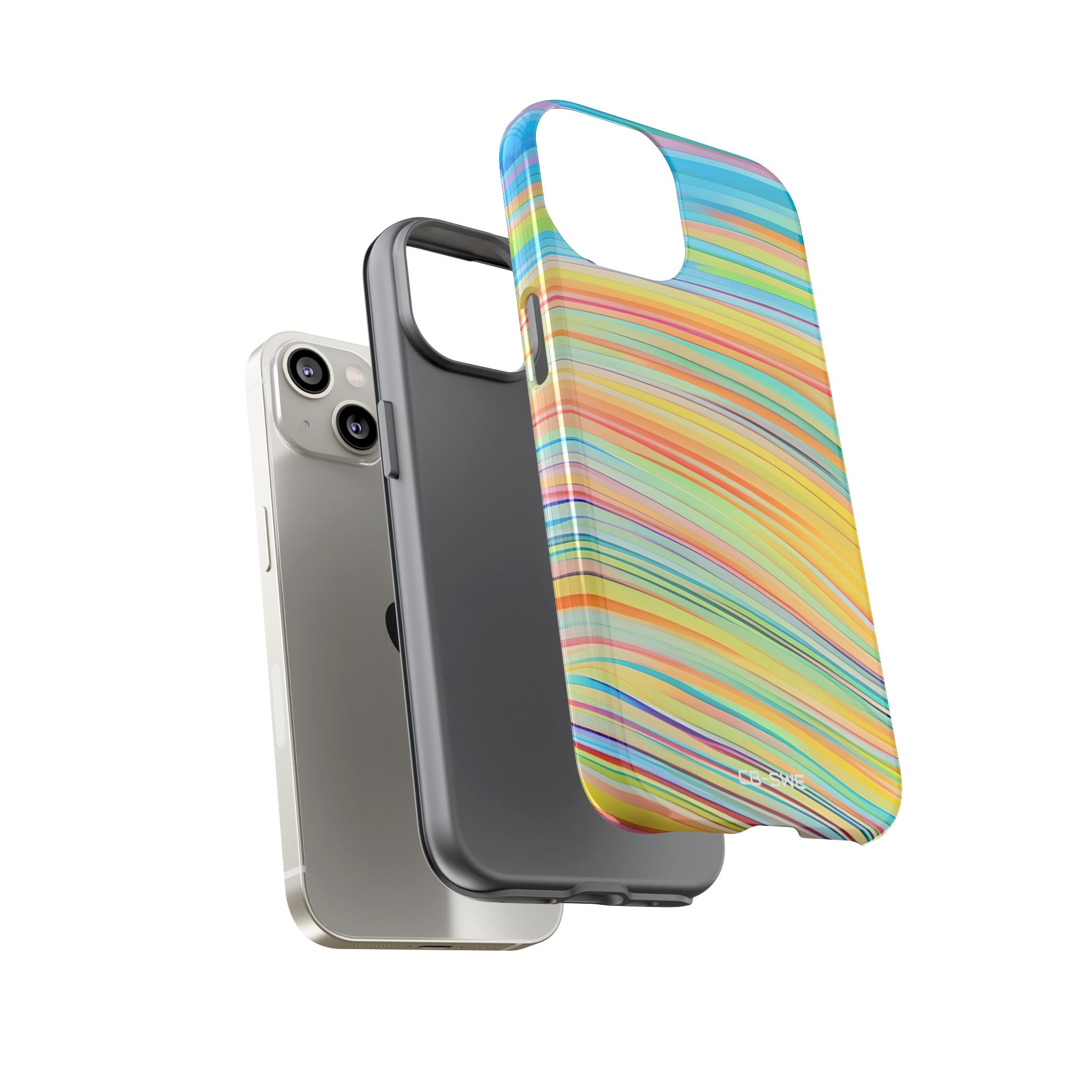Vibrant Rhythmic Waves - iPhone Case