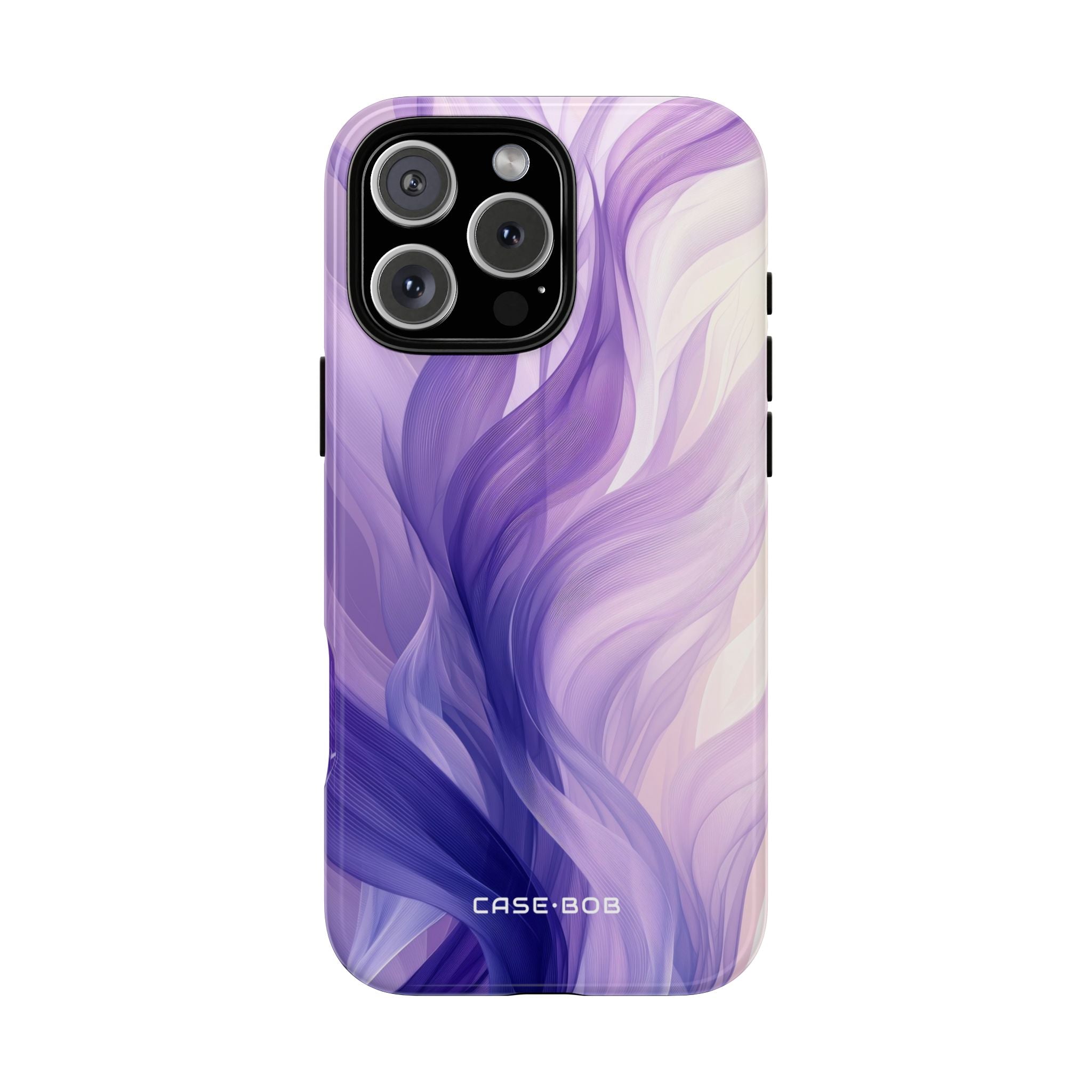 Purple Ribbon Waves iPhone 16 Pro Max Case - Tough