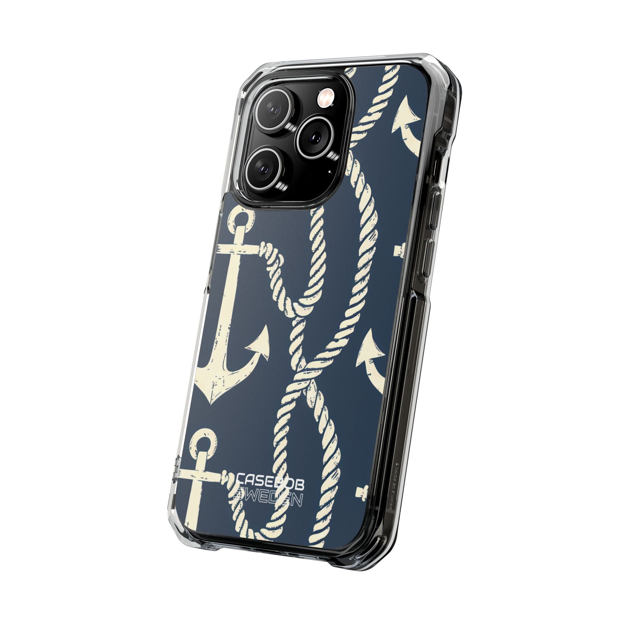 Nautical Anchors Rope iPhone 14 - Impact Clear+