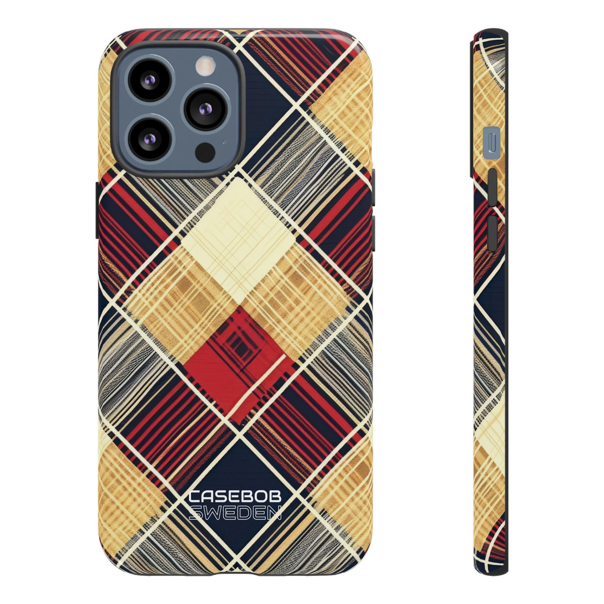 Plaid Diamond Tapestry iPhone 13 - Tough